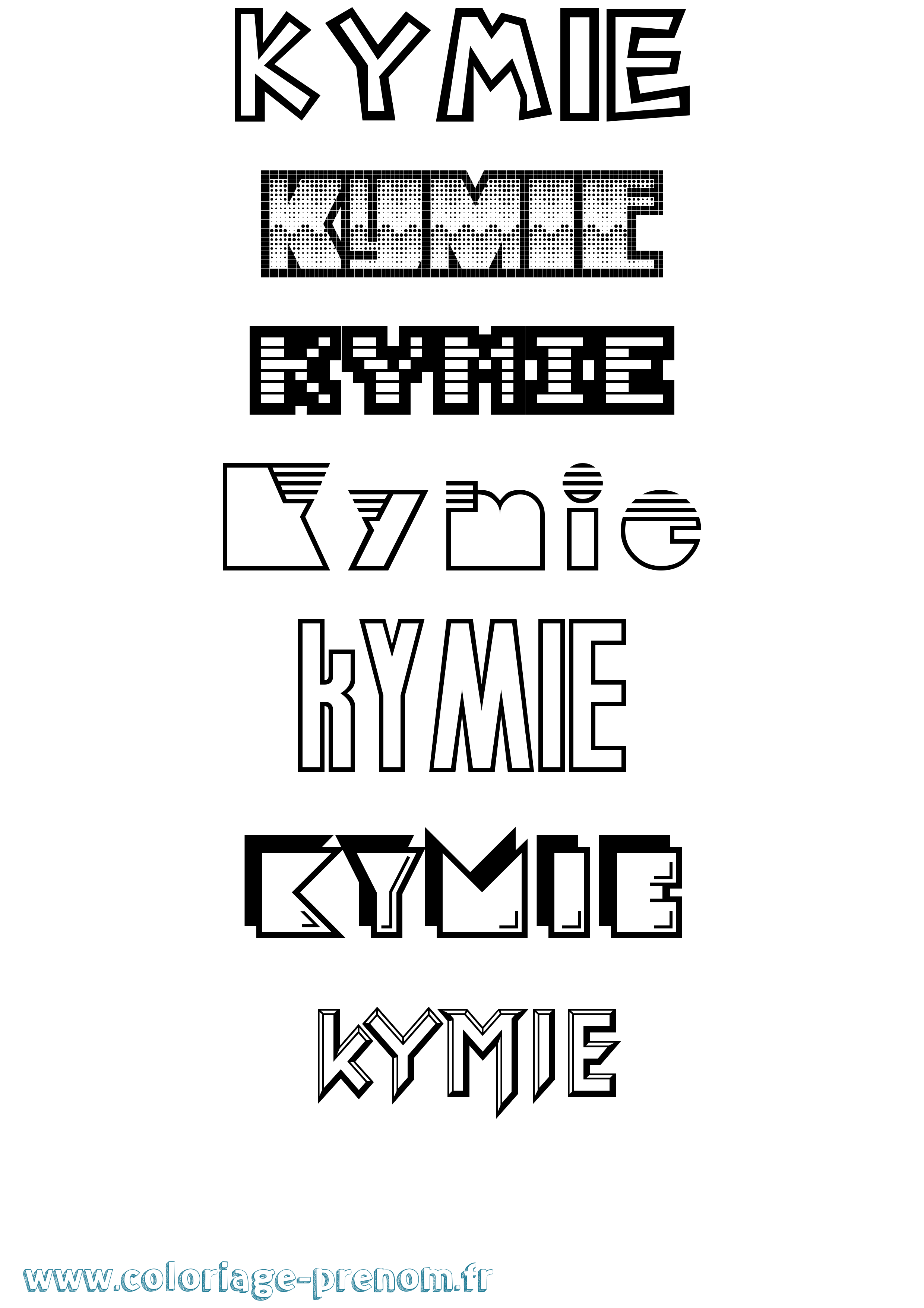 Coloriage Kymie Jeux Vidéos Coloriage prénom Kymie Jeux Vidéos