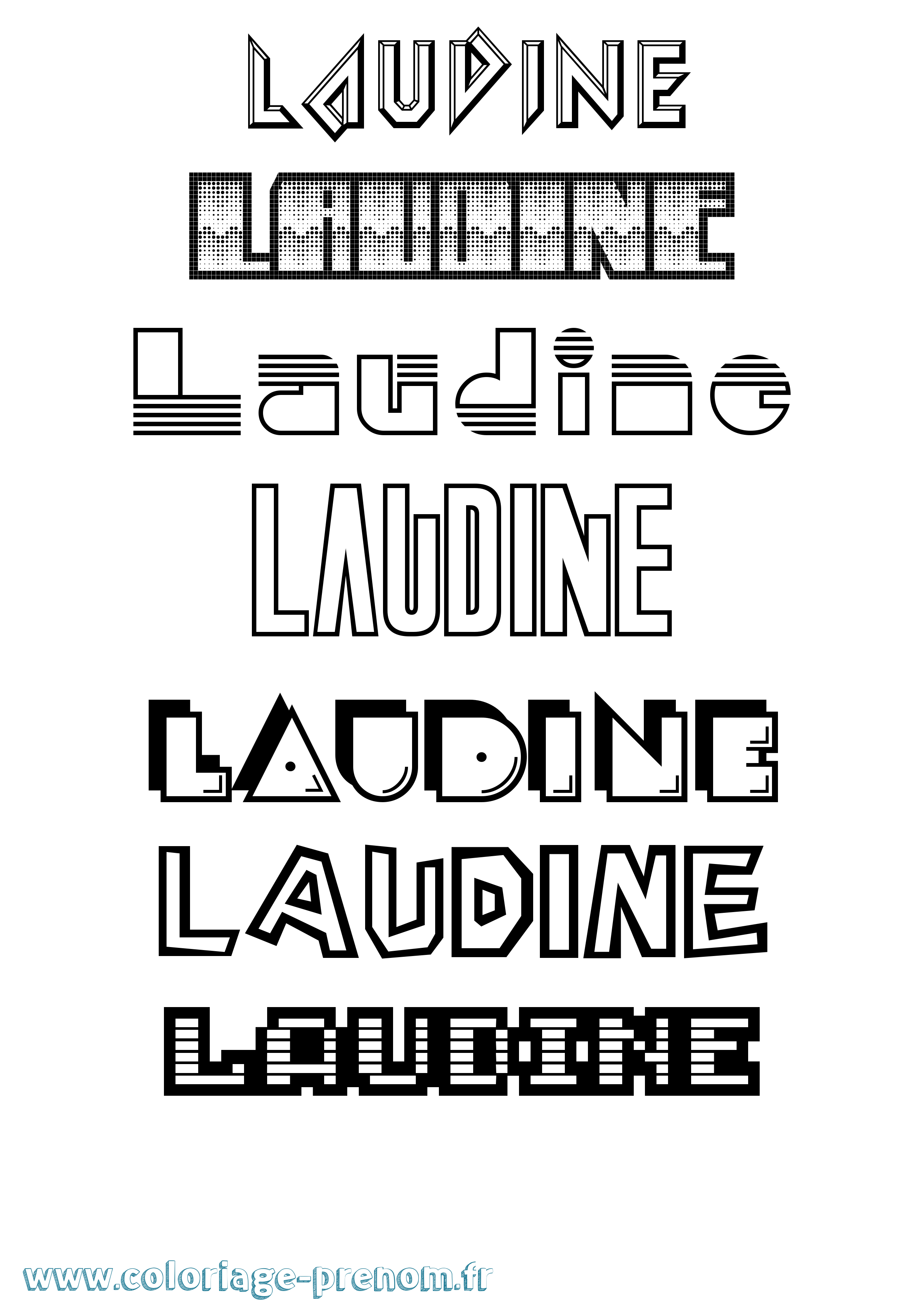 Coloriage Laudine Jeux Vidéos Coloriage prénom Laudine Jeux Vidéos
