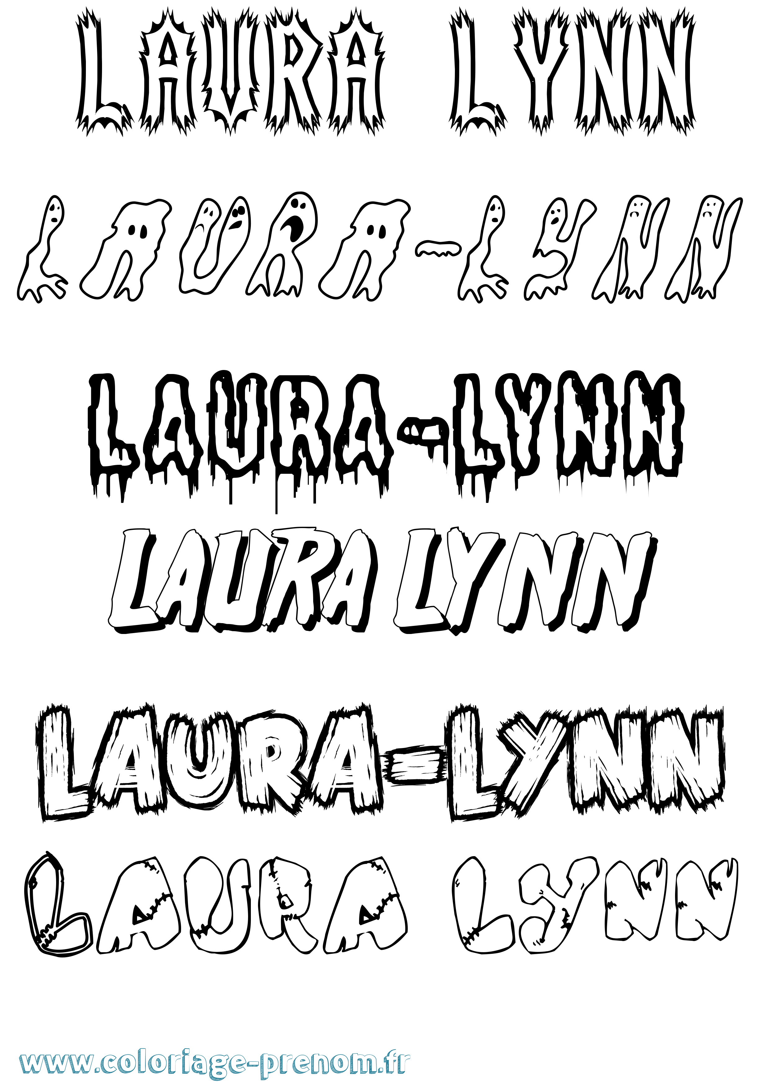 Coloriage Laura-Lynn Frisson Coloriage prénom Laura-Lynn Frisson