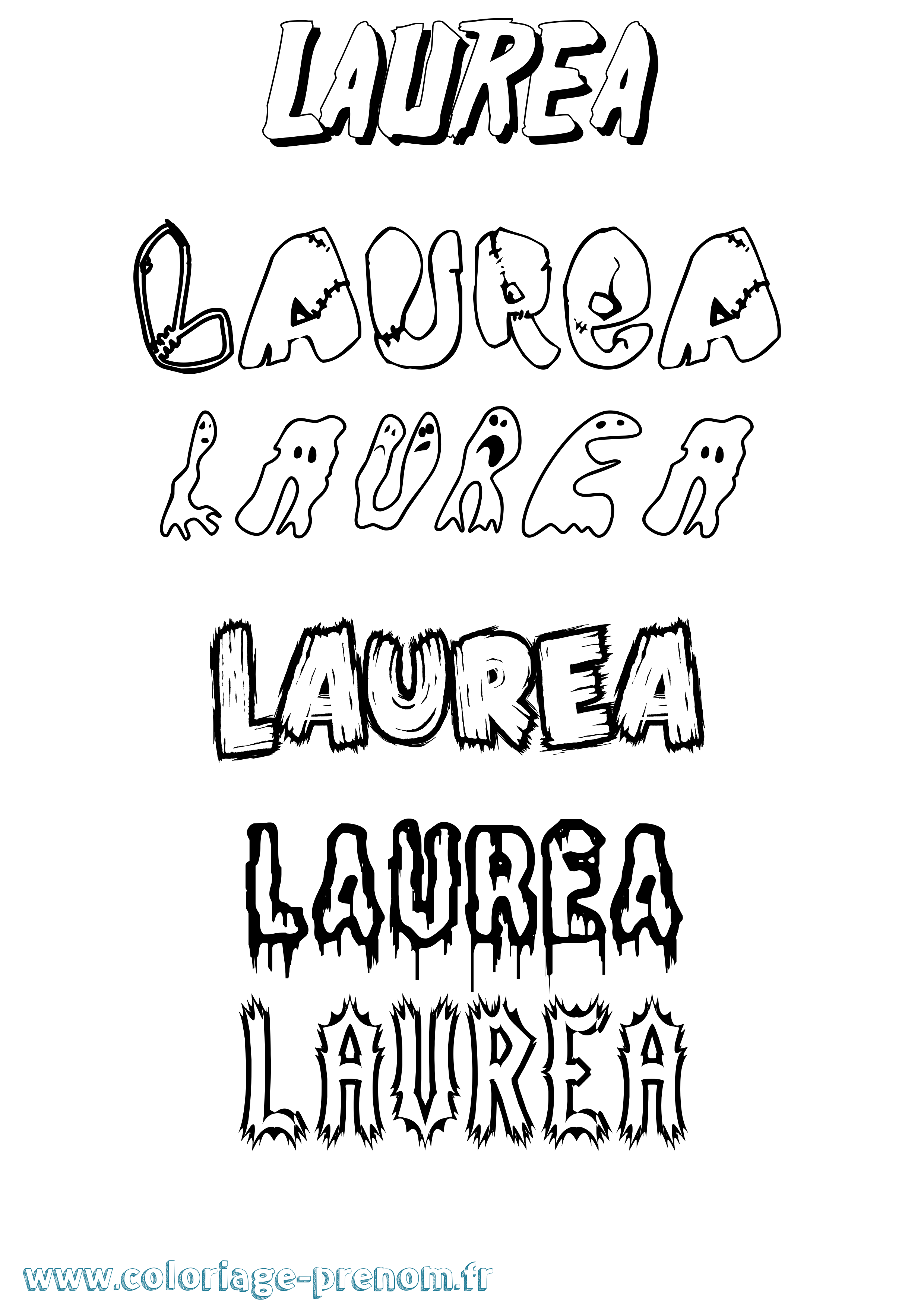Coloriage Laurea Frisson Coloriage prénom Laurea Frisson