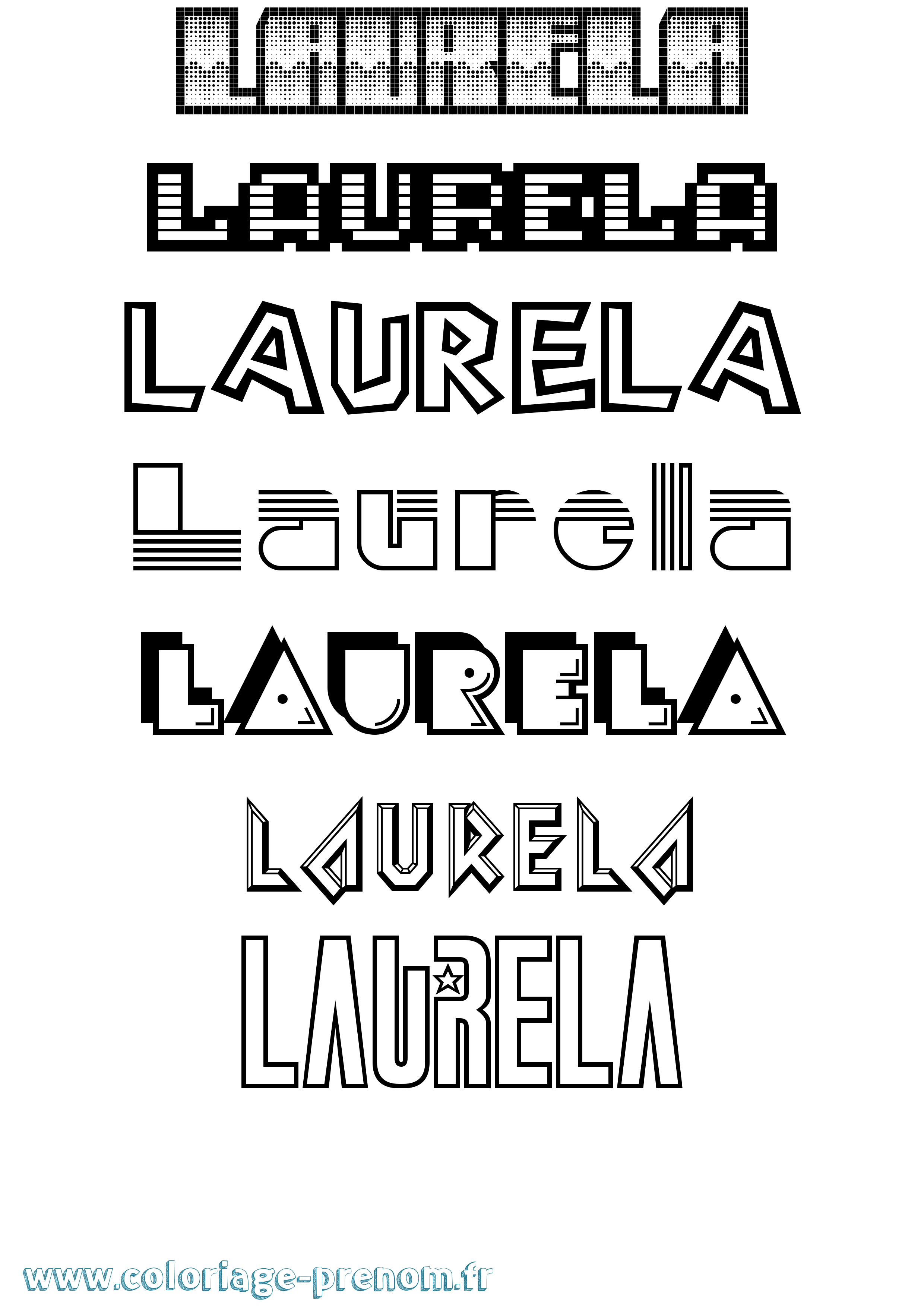 Coloriage Laurela Jeux Vidéos Coloriage prénom Laurela Jeux Vidéos