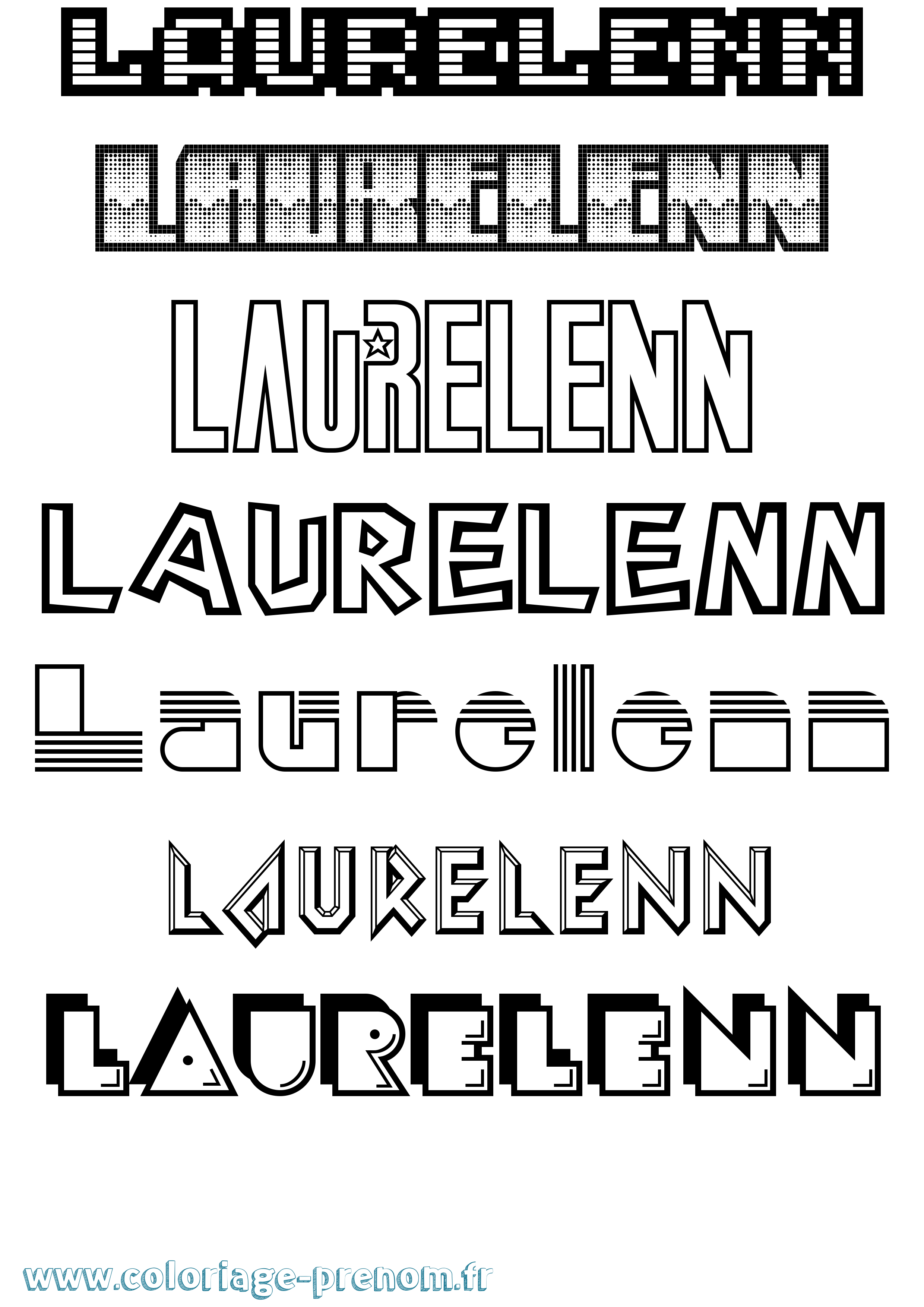 Coloriage Laurelenn Jeux Vidéos Coloriage prénom Laurelenn Jeux Vidéos