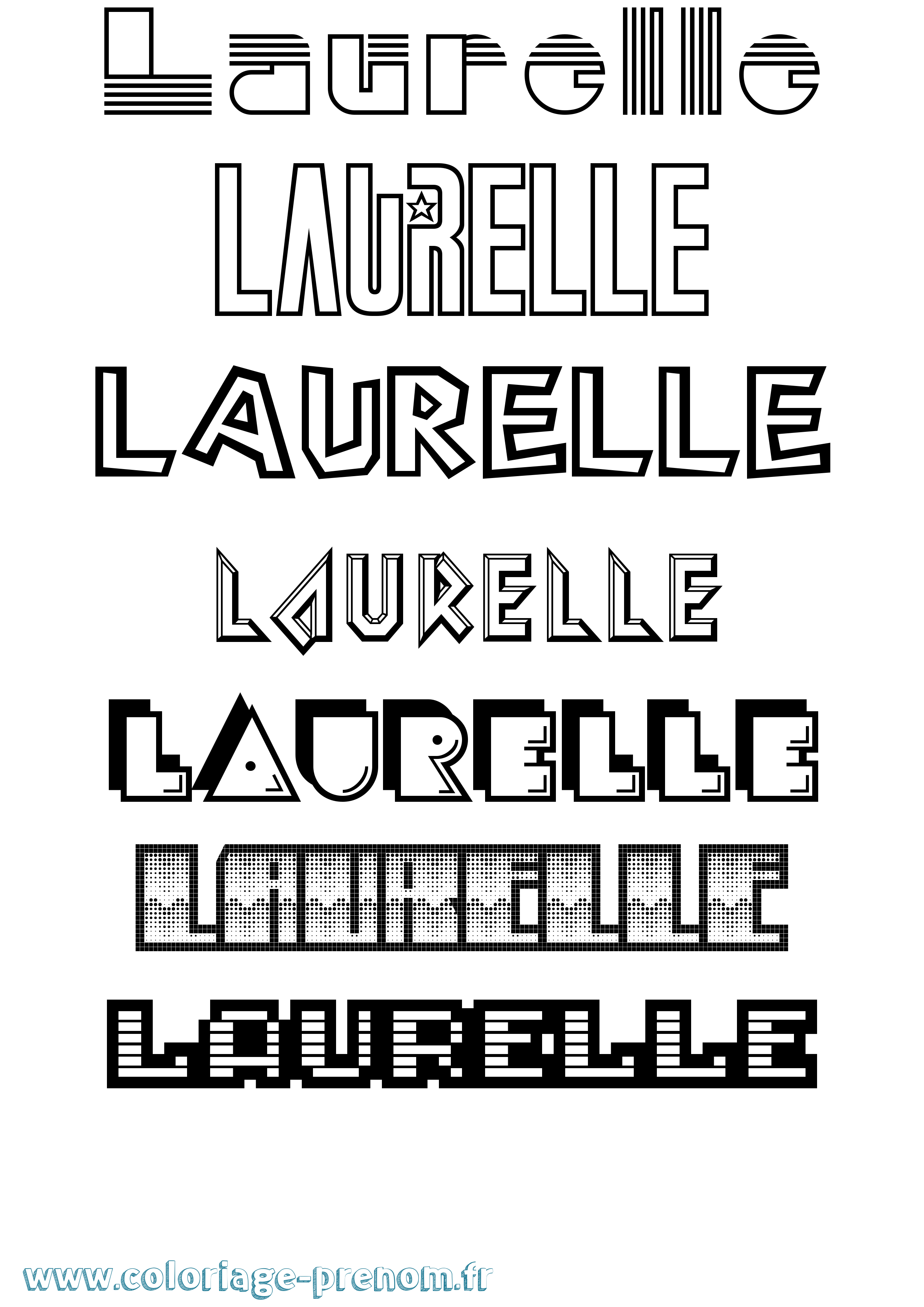 Coloriage Laurelle Jeux Vidéos Coloriage prénom Laurelle Jeux Vidéos