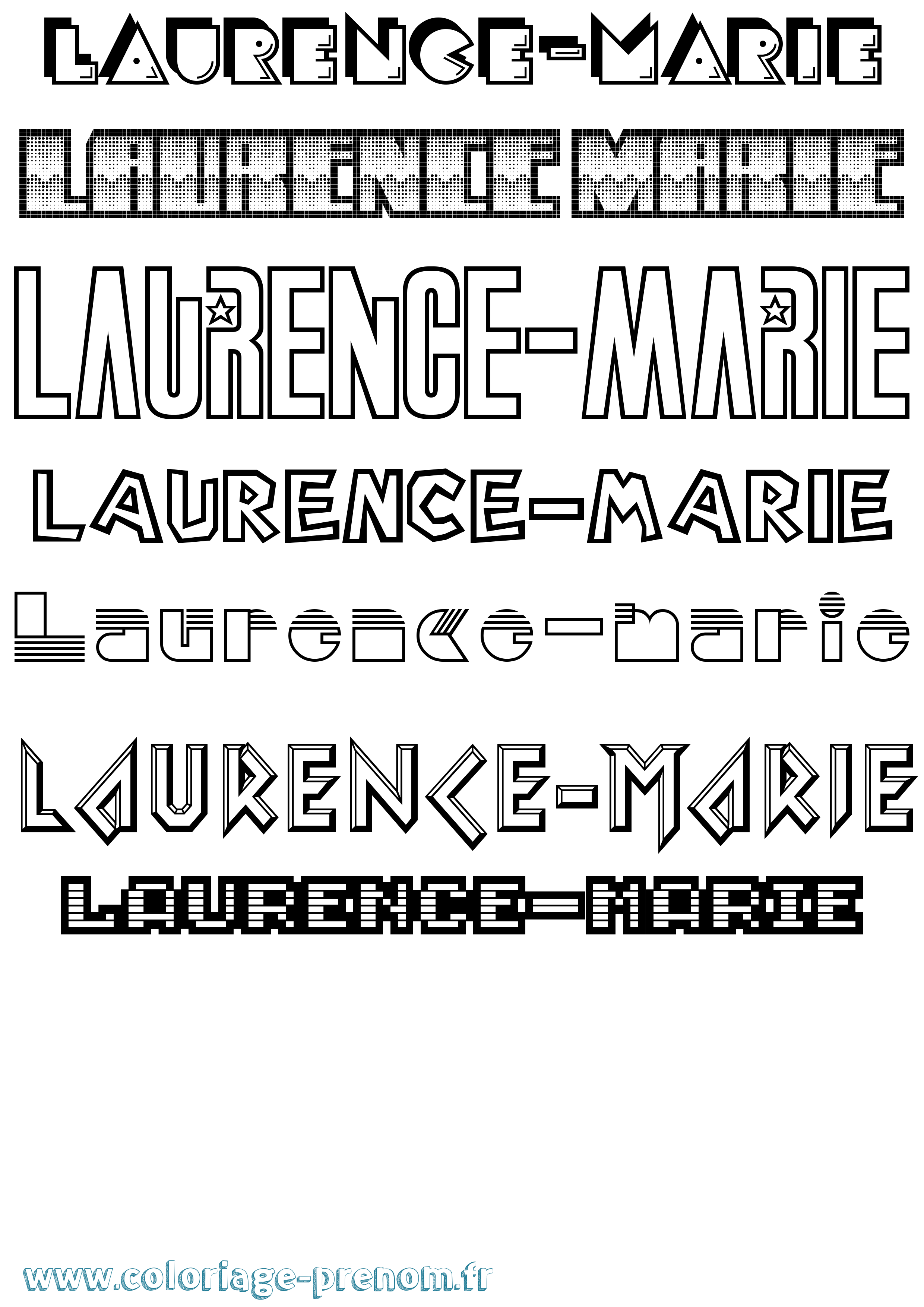 Coloriage Laurence-Marie Jeux Vidéos Coloriage prénom Laurence-Marie Jeux Vidéos