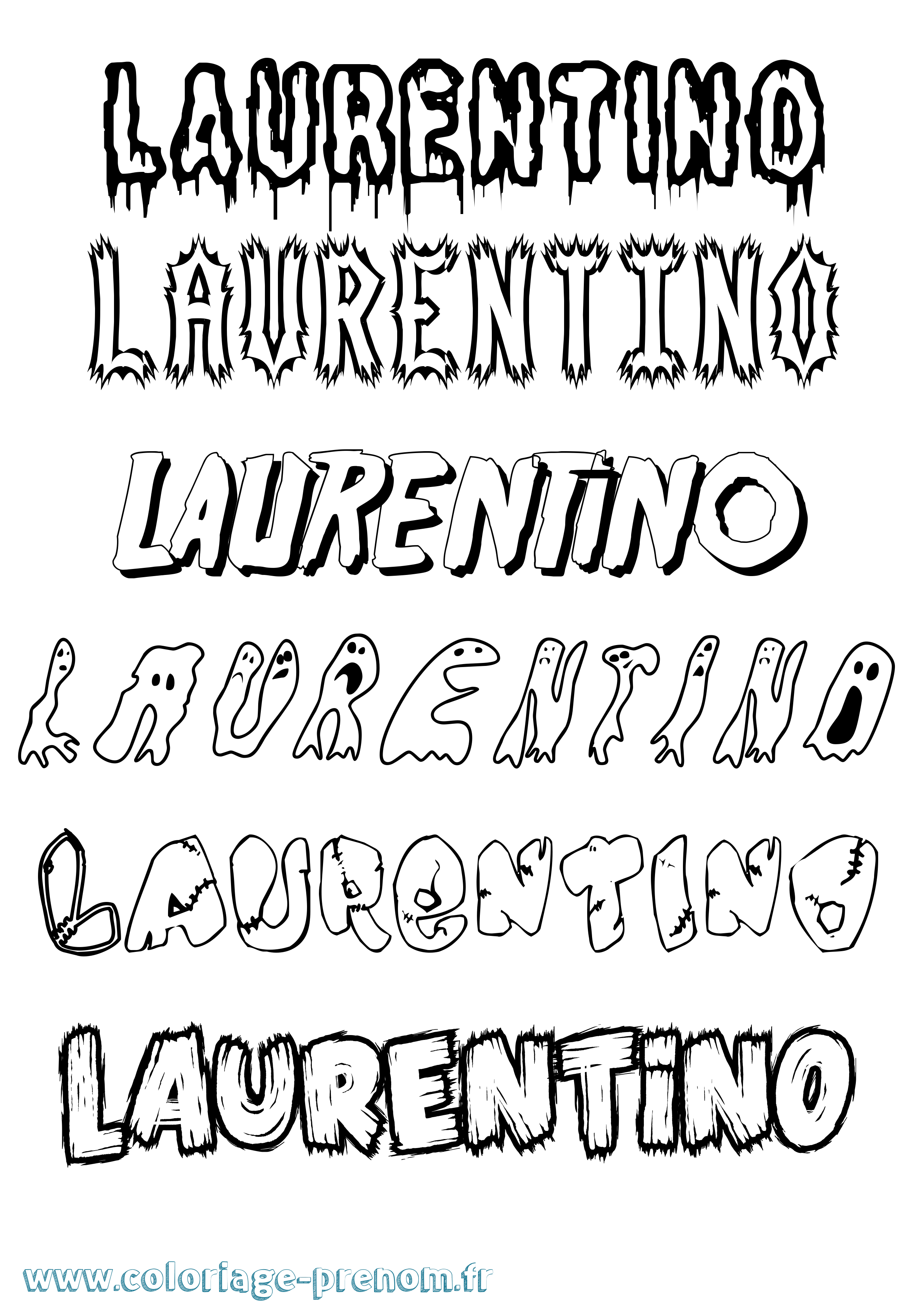 Coloriage Laurentino Frisson Coloriage prénom Laurentino Frisson