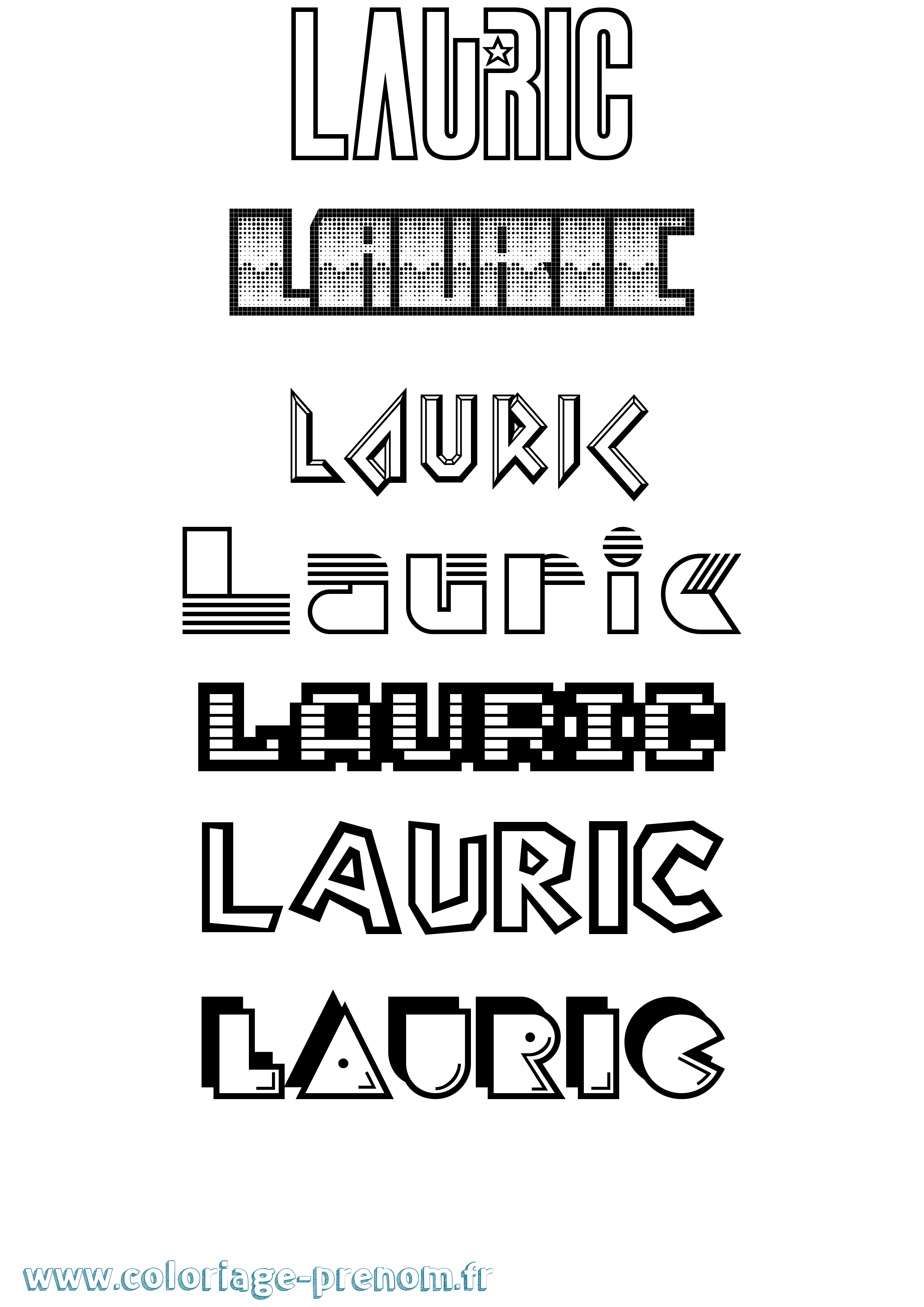 Coloriage Lauric Jeux Vidéos Coloriage prénom Lauric Jeux Vidéos