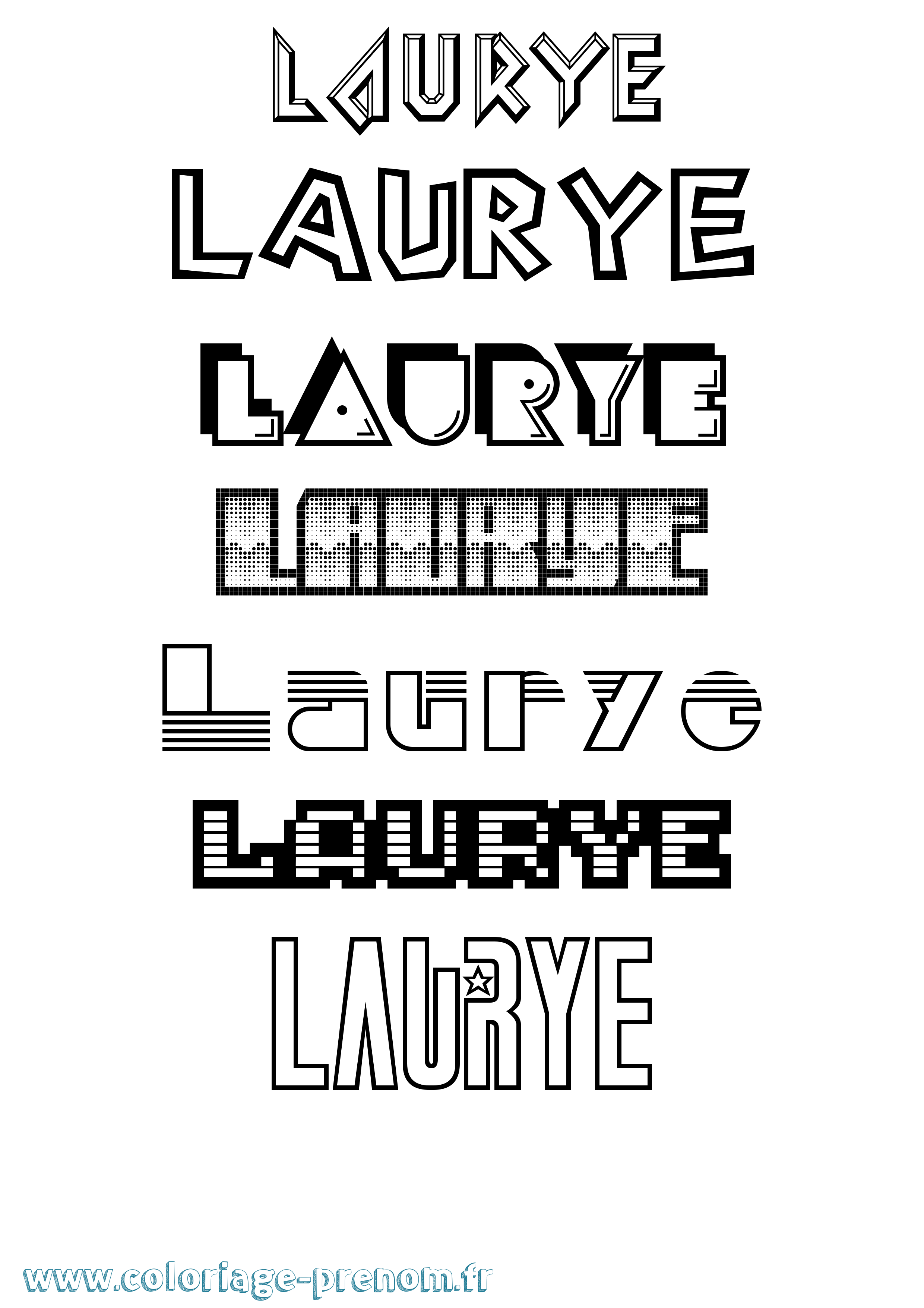 Coloriage Laurye Jeux Vidéos Coloriage prénom Laurye Jeux Vidéos