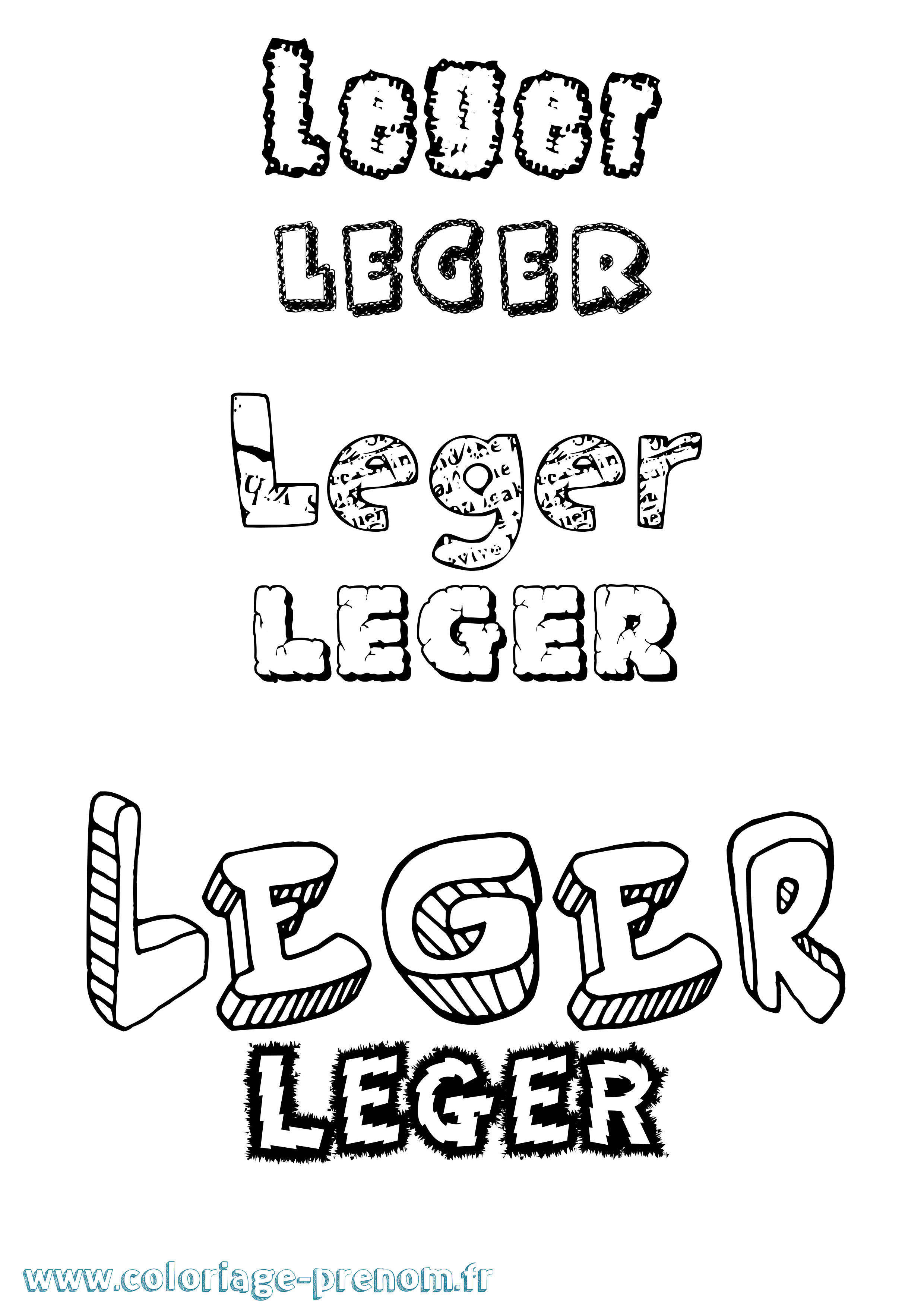 Coloriage Leger Destructuré Coloriage prénom Leger Destructuré