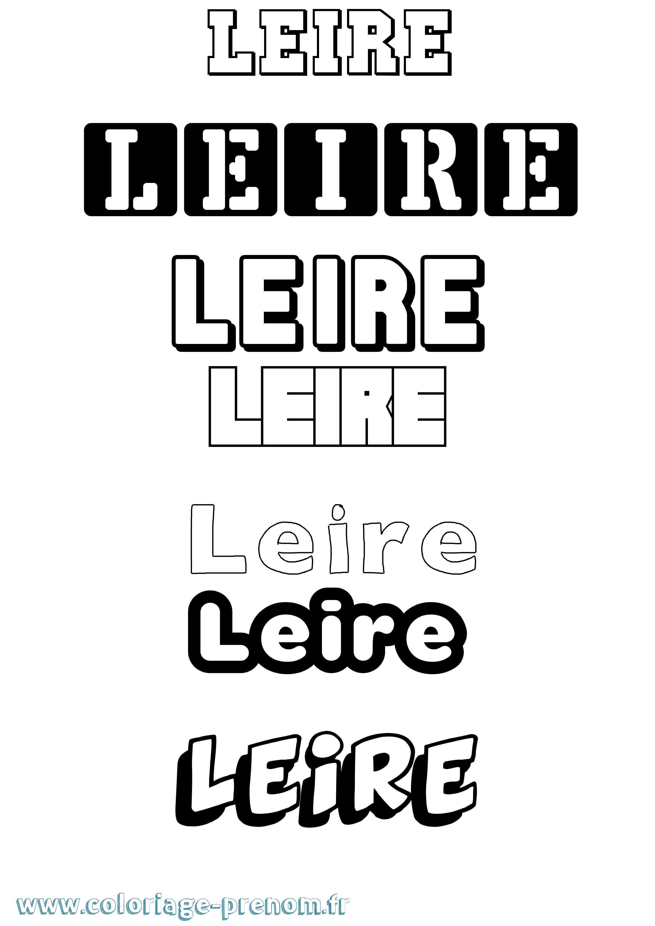 Coloriage Leire Simple Coloriage prénom Leire Simple