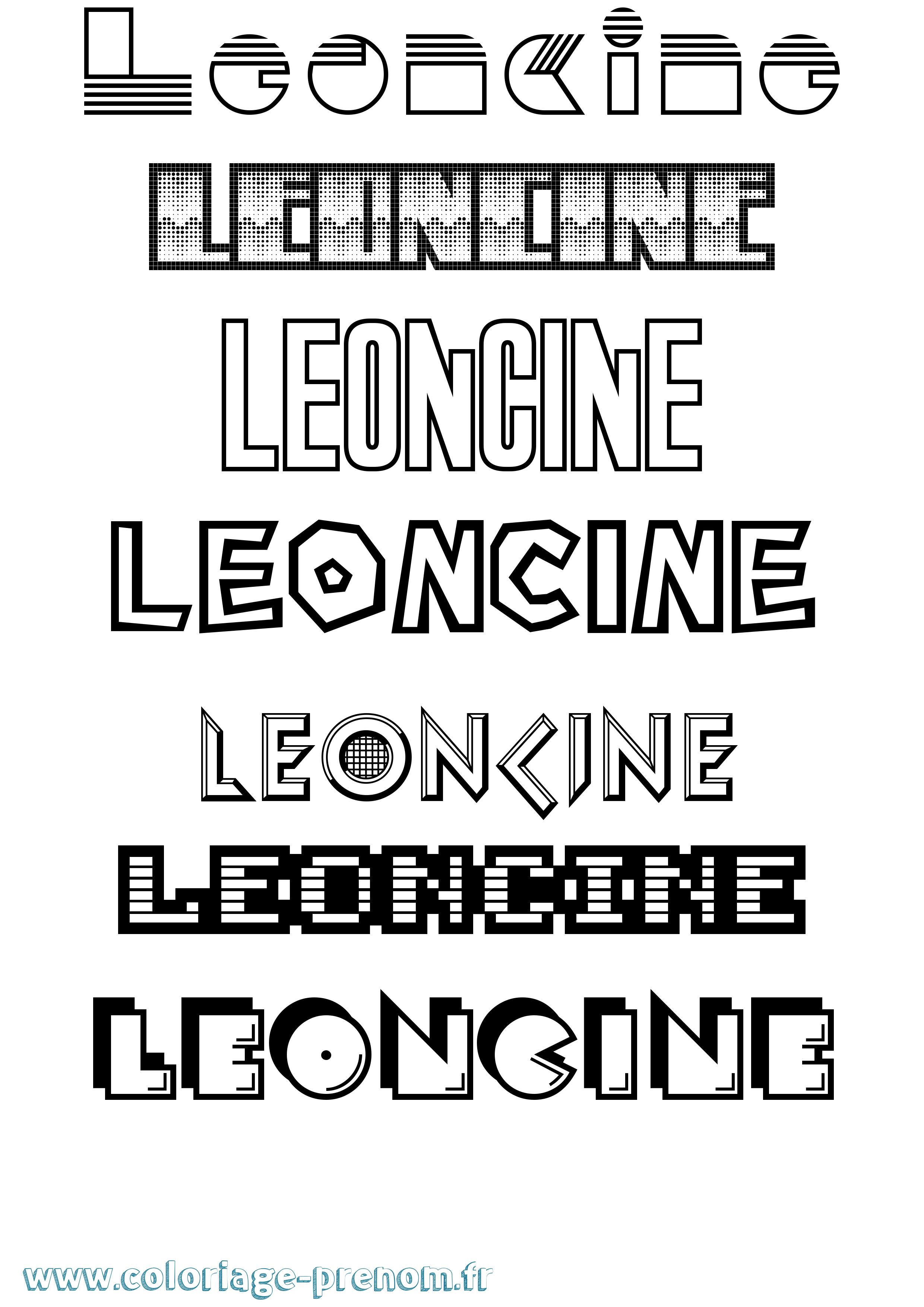 Coloriage Leoncine Jeux Vidéos Coloriage prénom Leoncine Jeux Vidéos