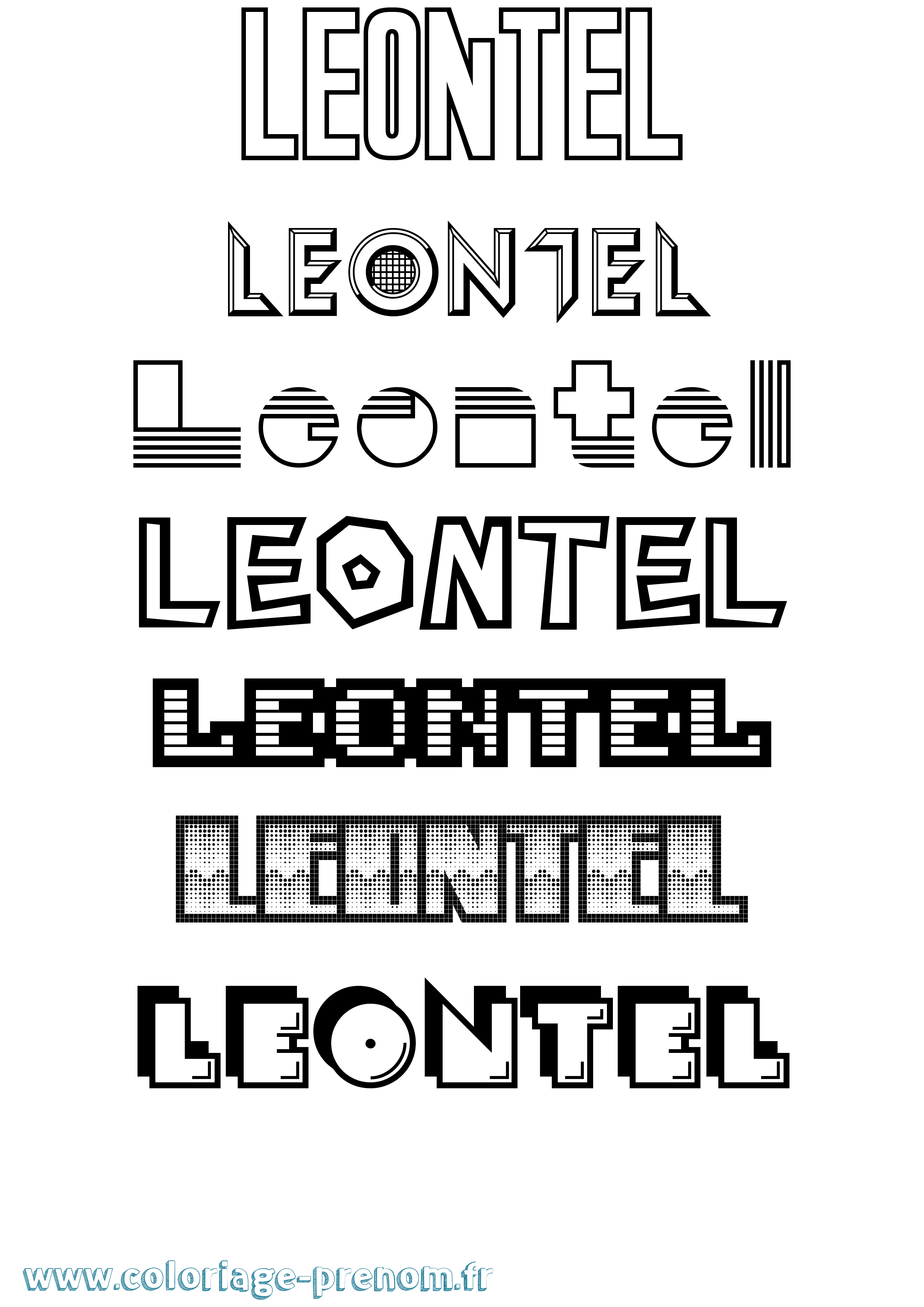 Coloriage Leontel Jeux Vidéos Coloriage prénom Leontel Jeux Vidéos