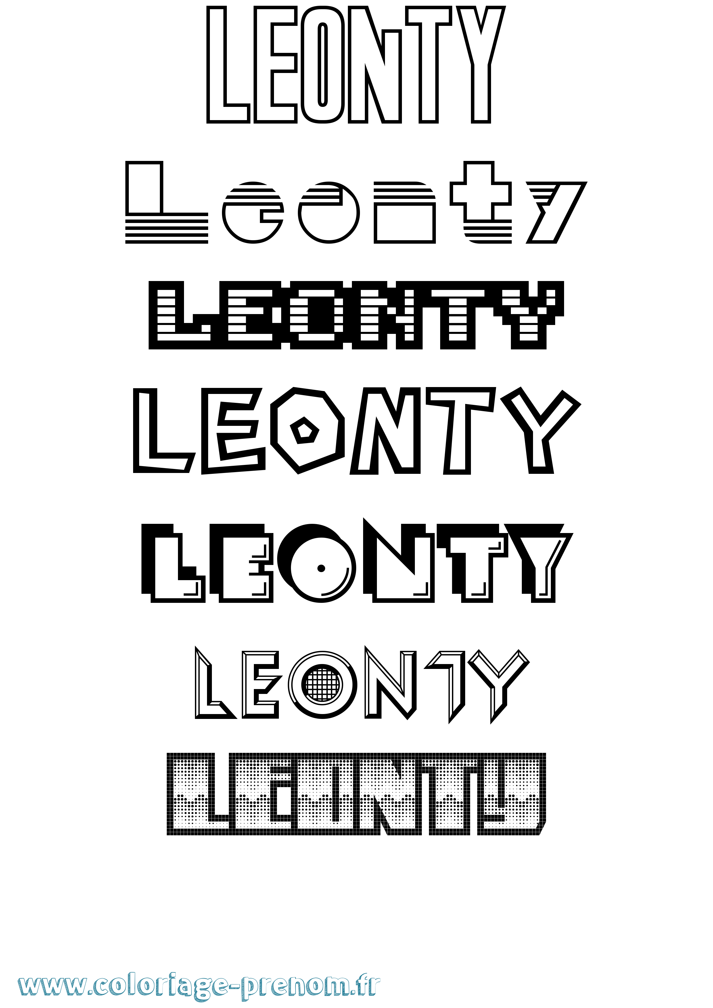 Coloriage Leonty Jeux Vidéos Coloriage prénom Leonty Jeux Vidéos