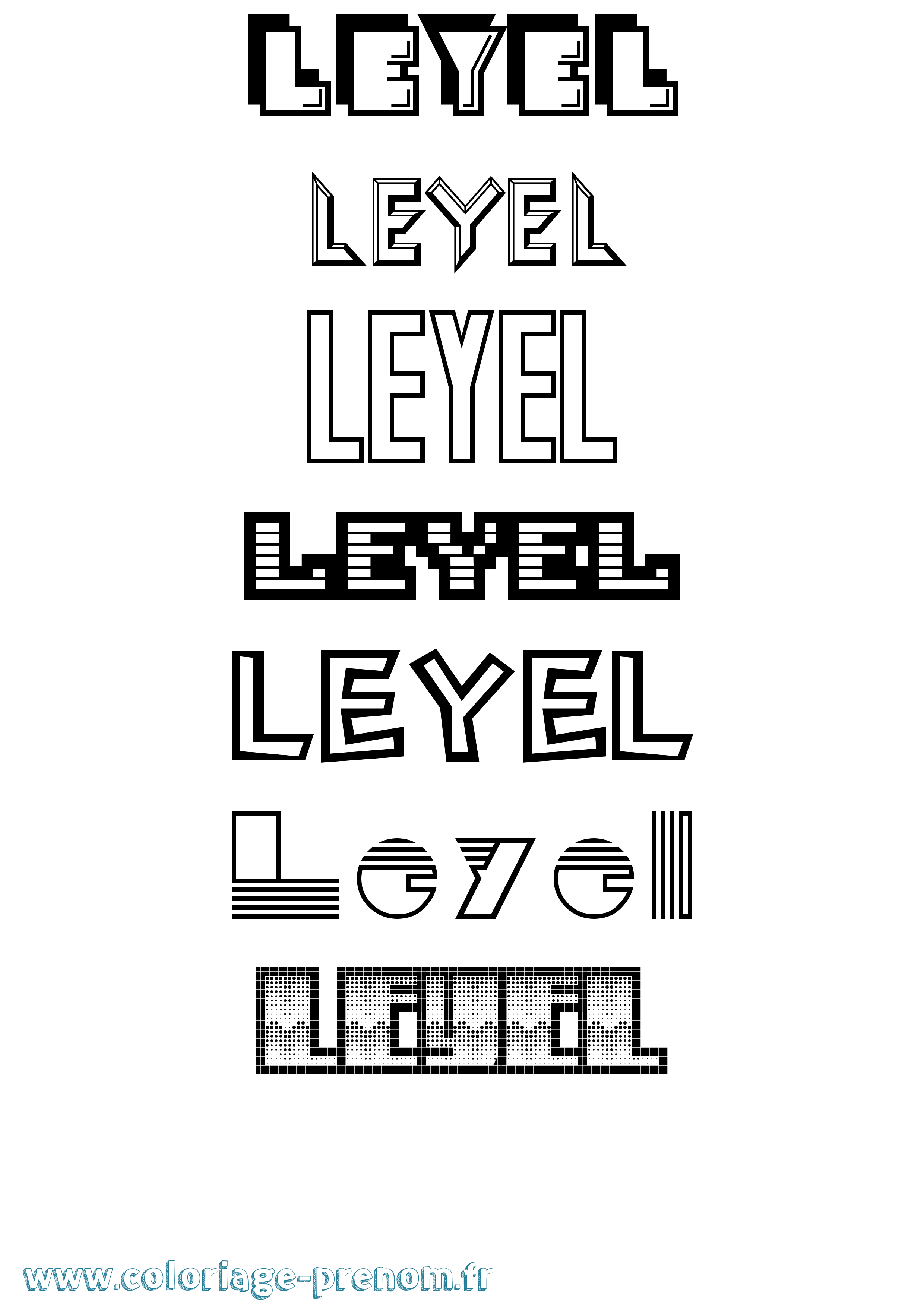 Coloriage Leyel Jeux Vidéos Coloriage prénom Leyel Jeux Vidéos