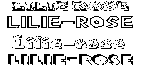 Coloriage Lilie-Rose