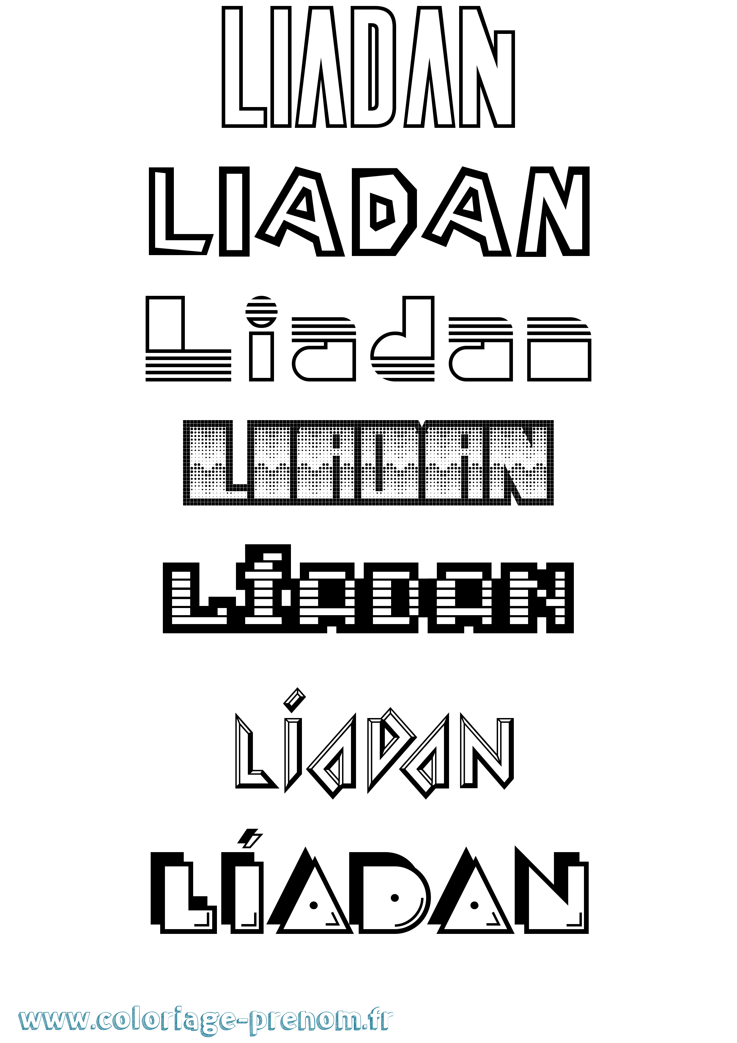 Coloriage Líadan Jeux Vidéos Coloriage prénom Líadan Jeux Vidéos