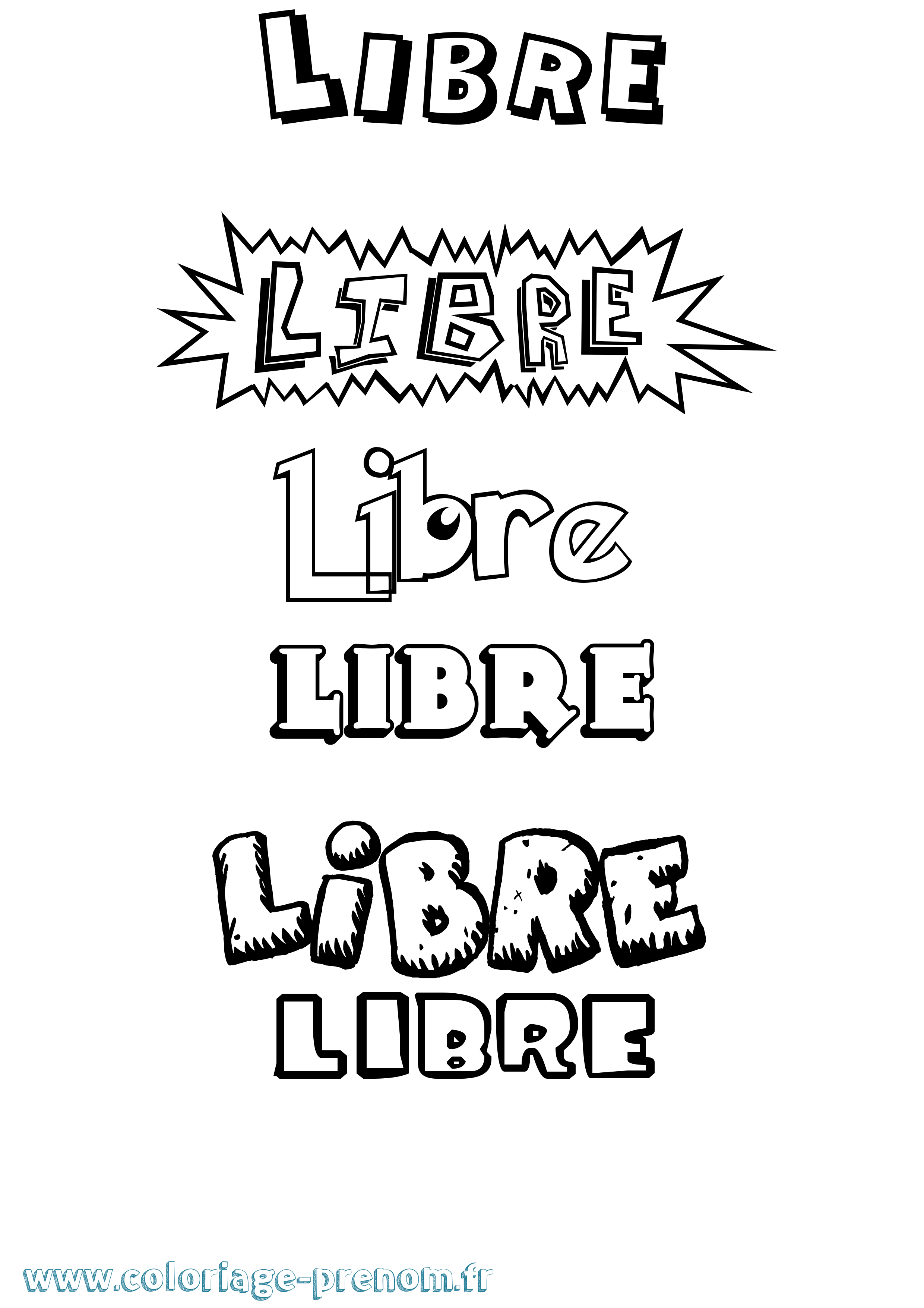 Coloriage Libre Dessin Animé Coloriage prénom Libre Dessin Animé