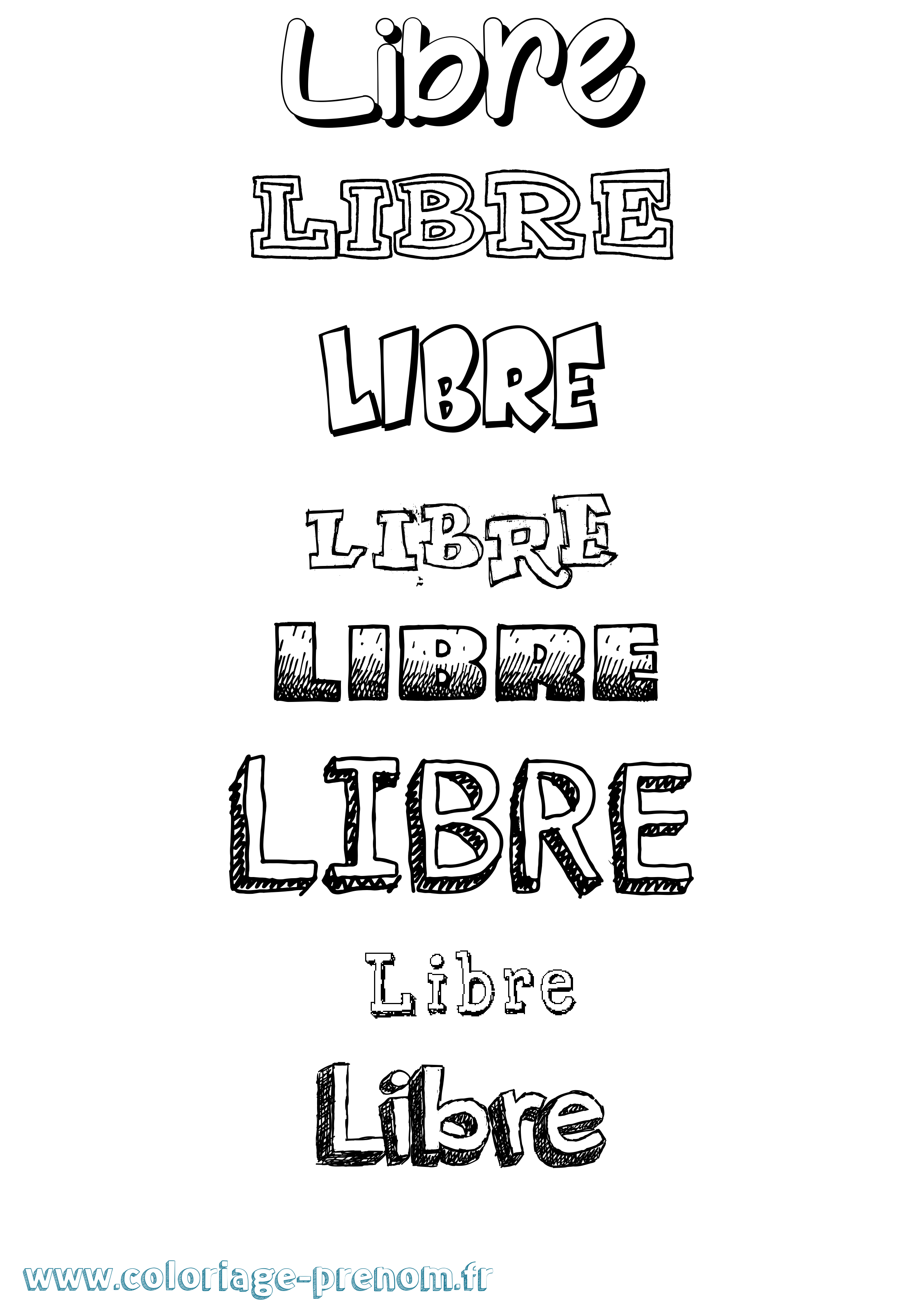 Coloriage Libre Dessiné Coloriage prénom Libre Dessiné