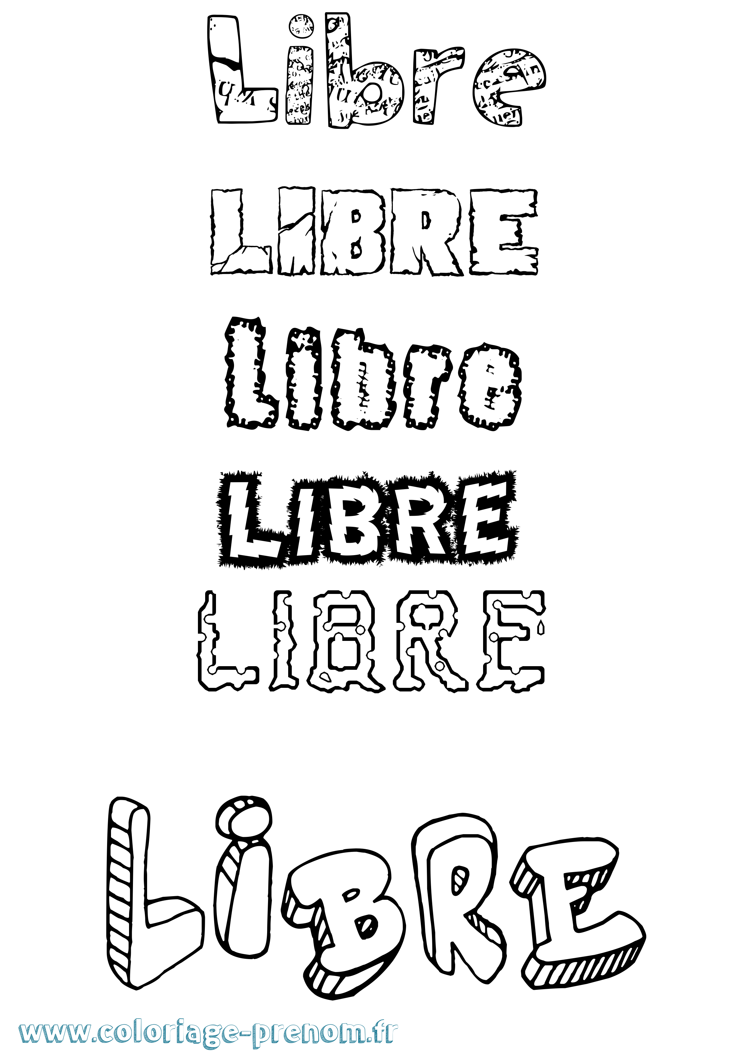 Coloriage Libre Destructuré Coloriage prénom Libre Destructuré