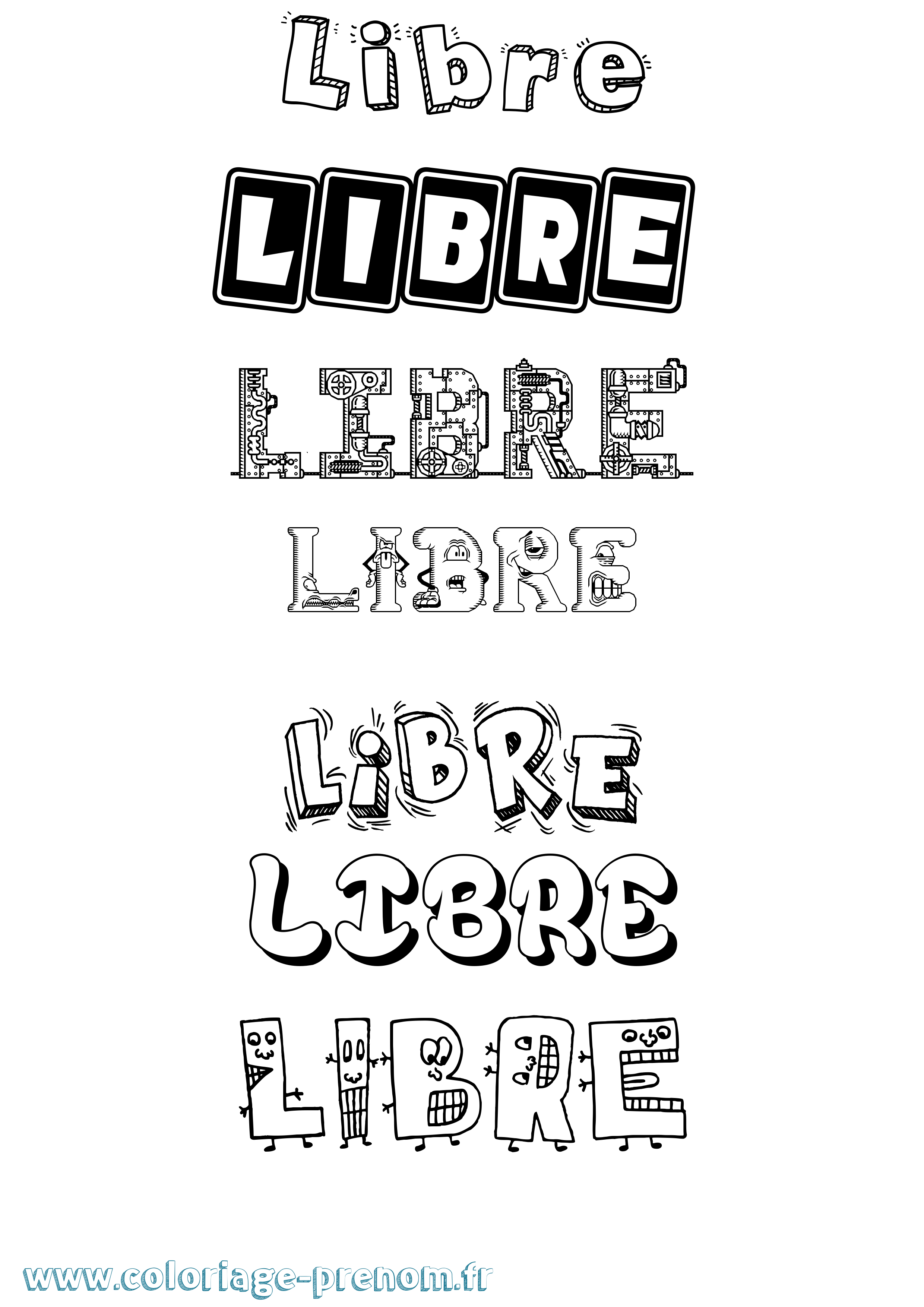 Coloriage Libre Fun Coloriage prénom Libre Fun