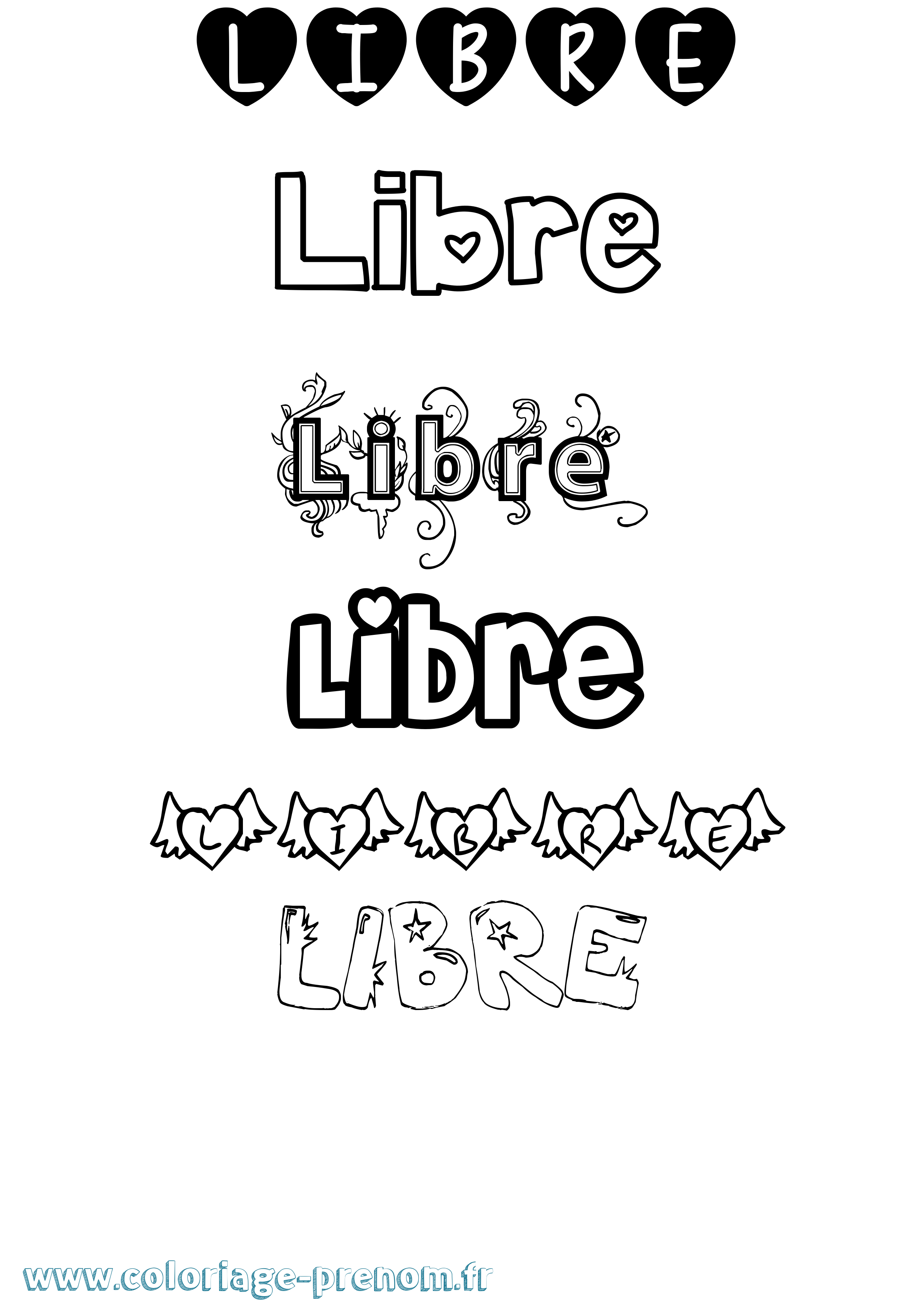 Coloriage Libre Girly Coloriage prénom Libre Girly