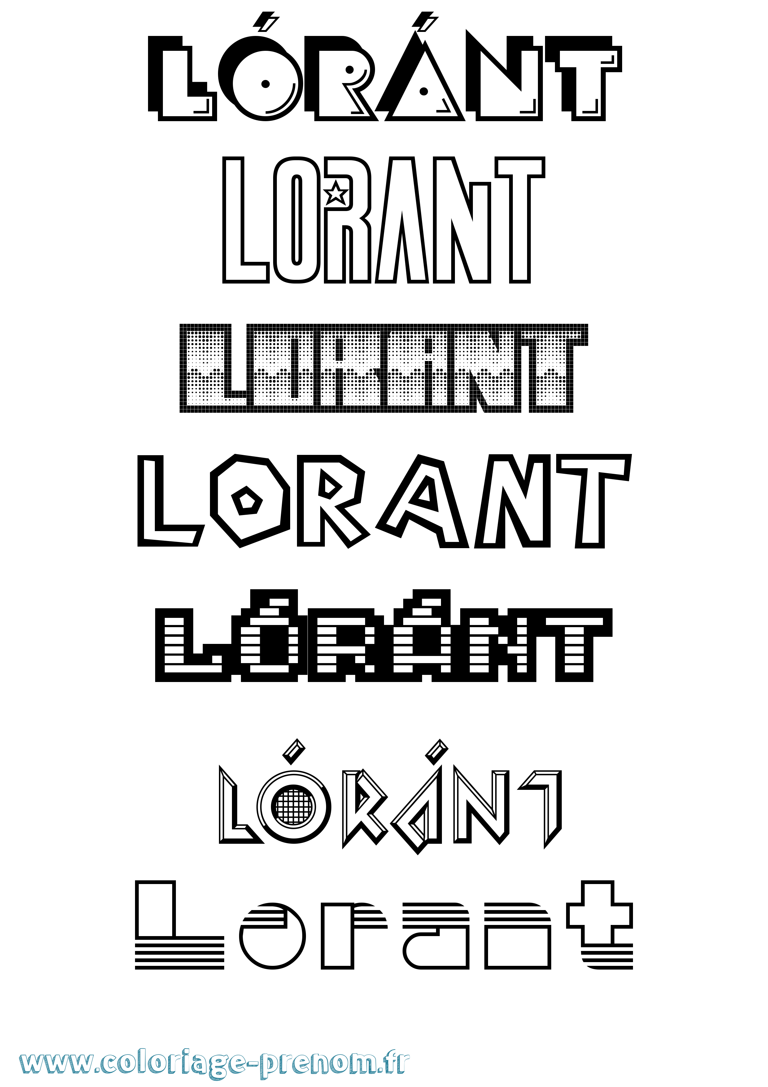 Coloriage Lóránt Jeux Vidéos Coloriage prénom Lóránt Jeux Vidéos