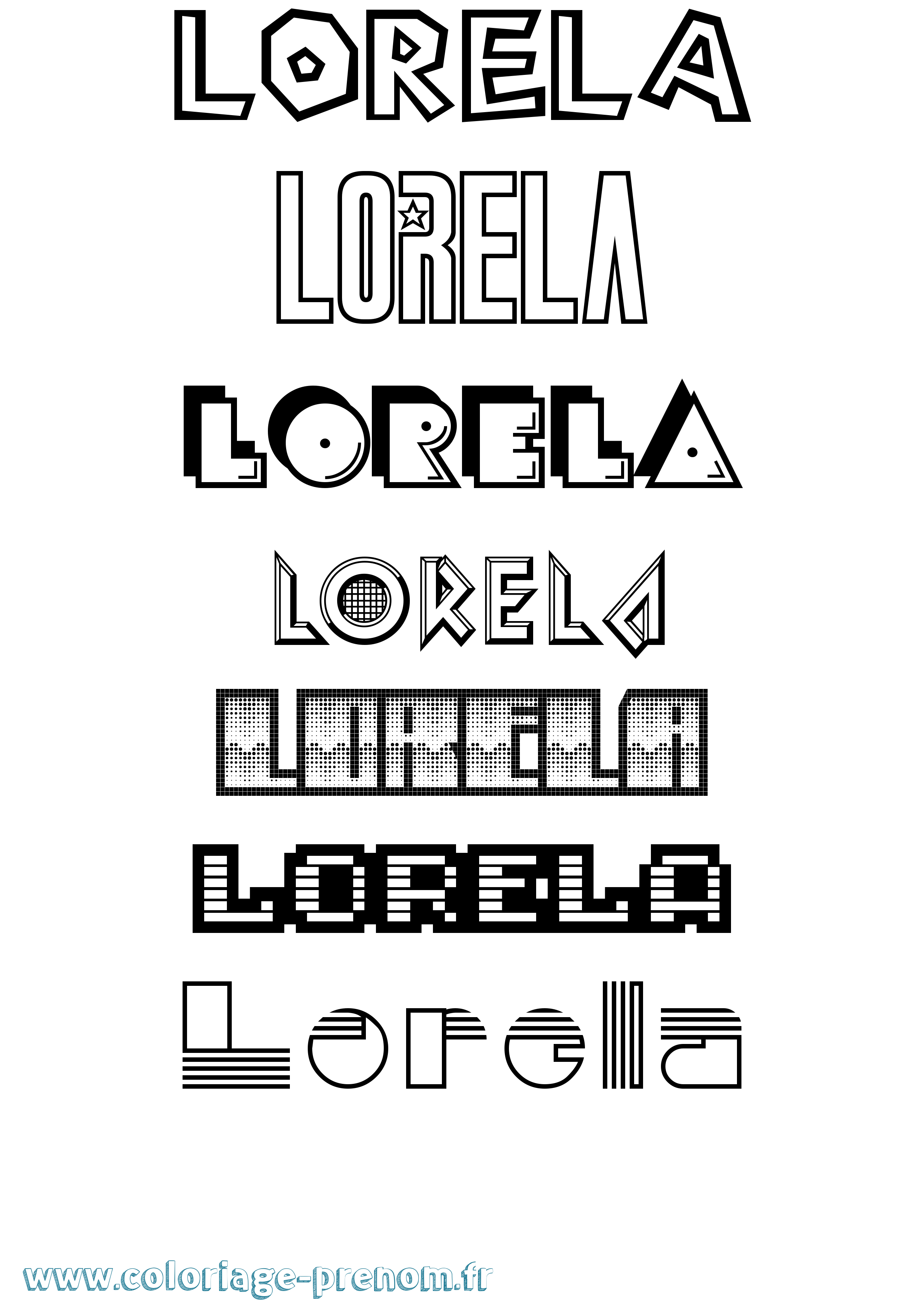Coloriage Lorela Jeux Vidéos Coloriage prénom Lorela Jeux Vidéos