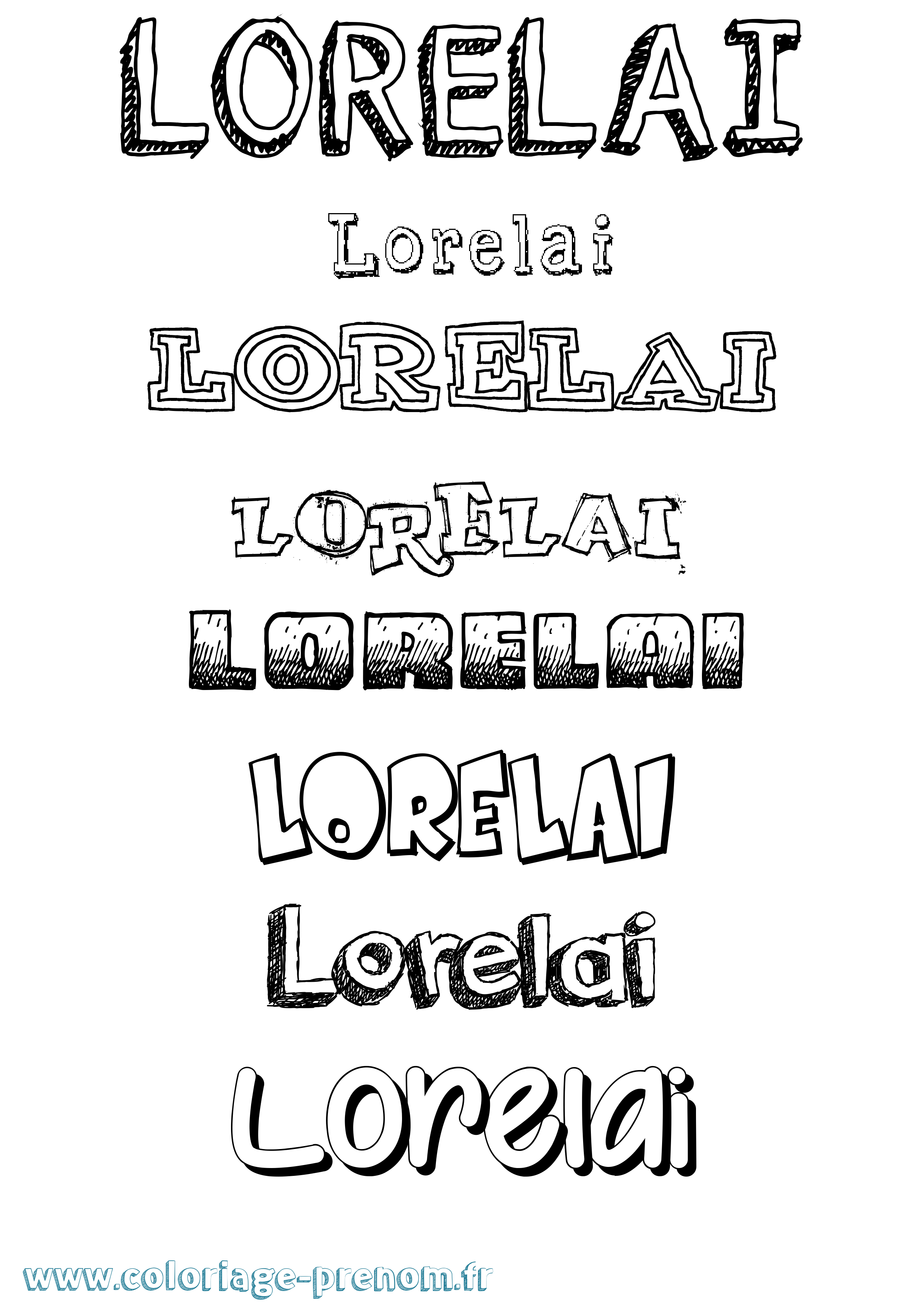 Coloriage Lorelai Dessiné Coloriage prénom Lorelai Dessiné