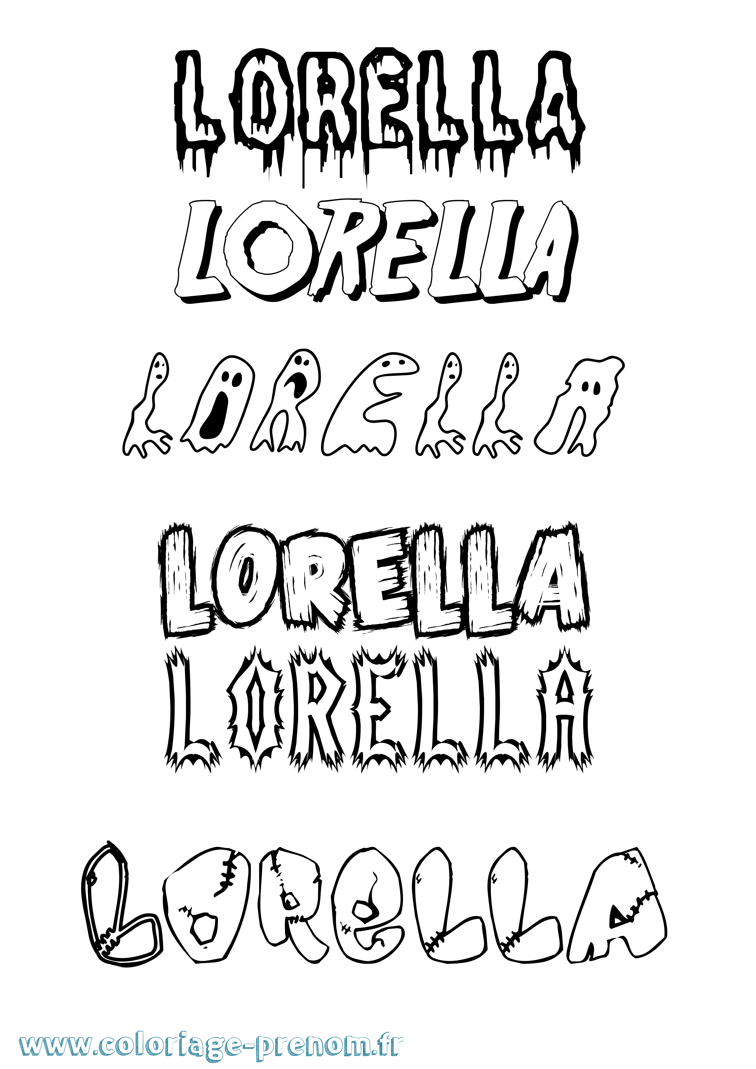 Coloriage Lorella Frisson Coloriage prénom Lorella Frisson