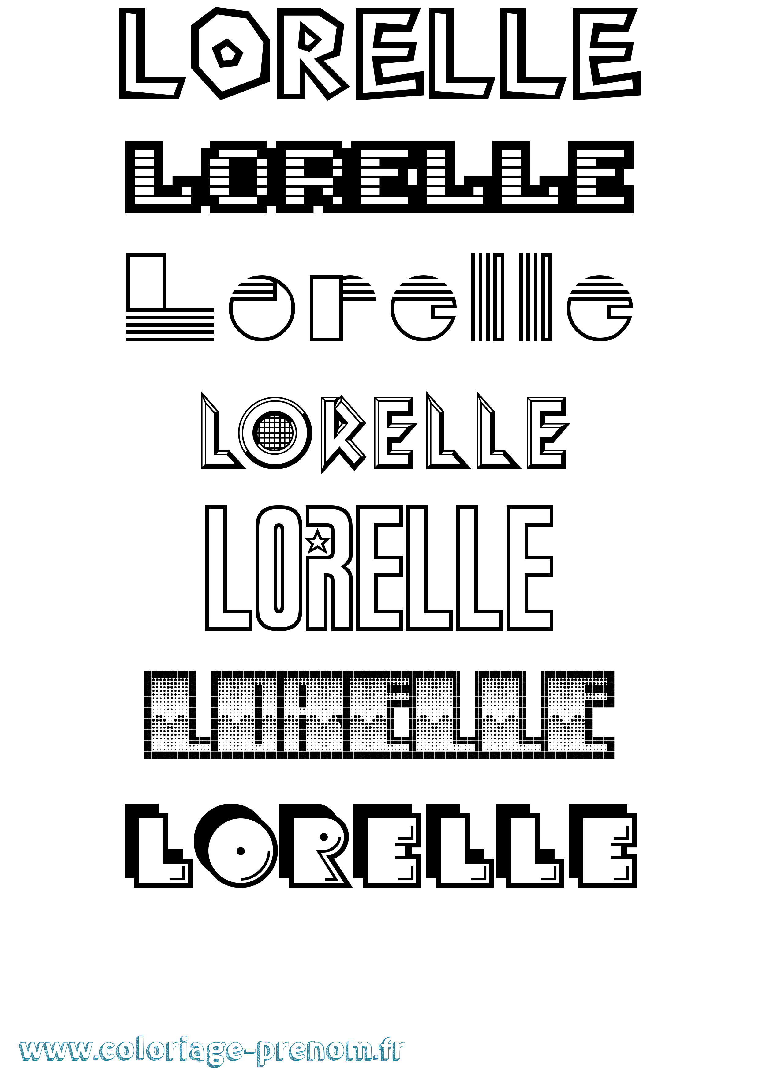 Coloriage Lorelle Jeux Vidéos Coloriage prénom Lorelle Jeux Vidéos