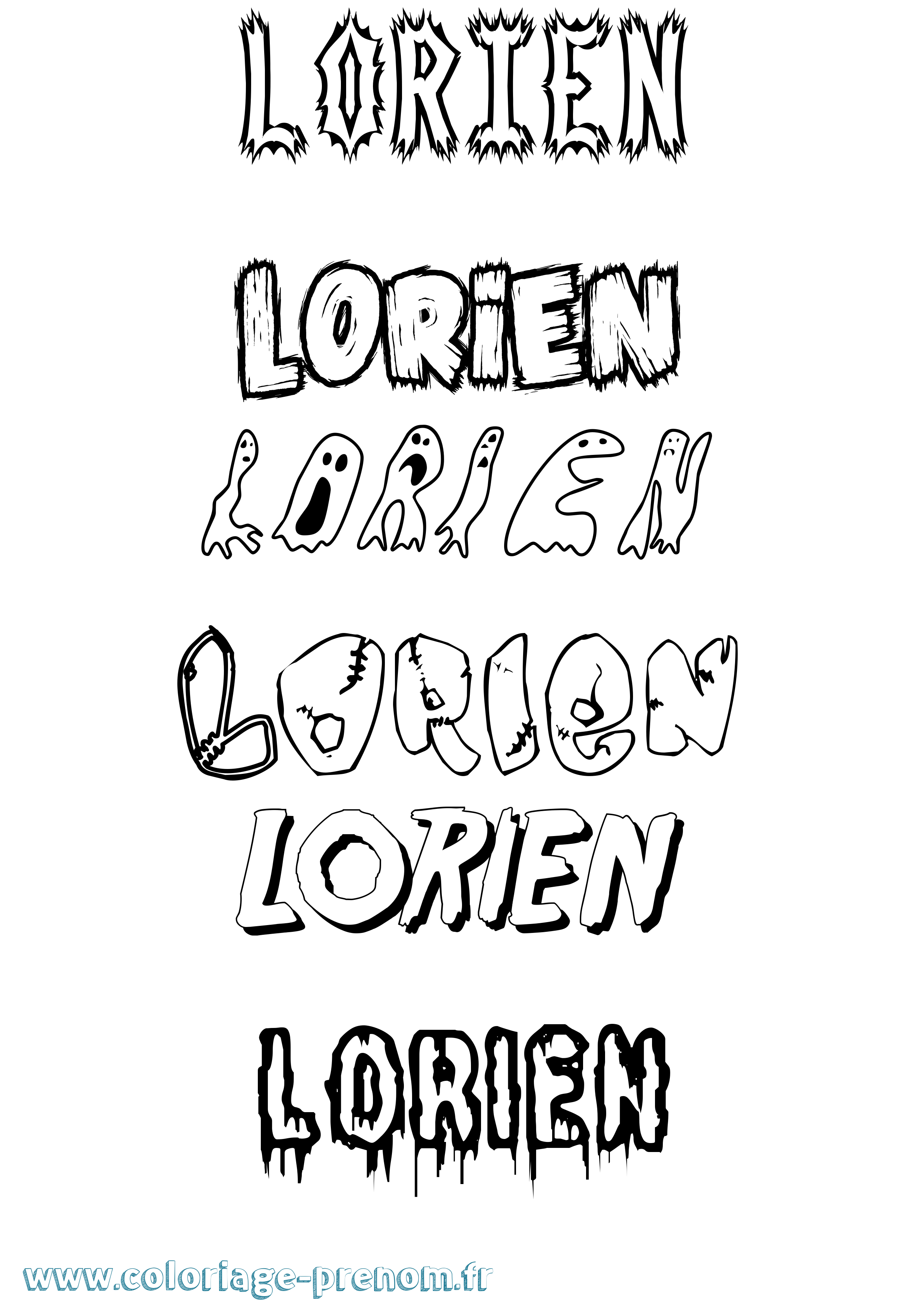 Coloriage Lorien Frisson Coloriage prénom Lorien Frisson