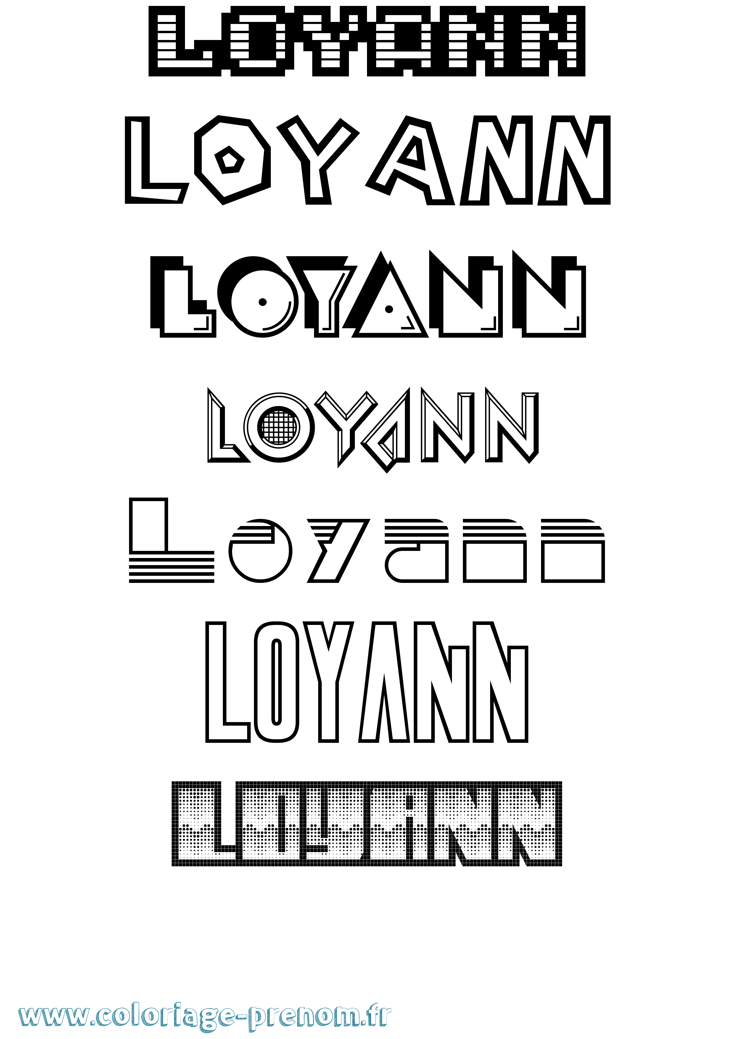 Coloriage Loyann Jeux Vidéos Coloriage prénom Loyann Jeux Vidéos