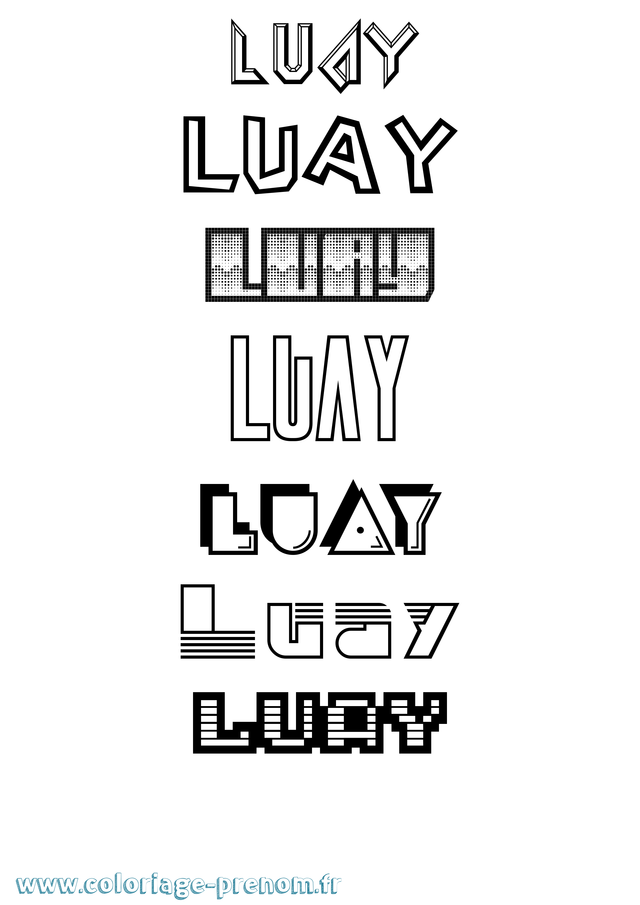 Coloriage Luay Jeux Vidéos Coloriage prénom Luay Jeux Vidéos