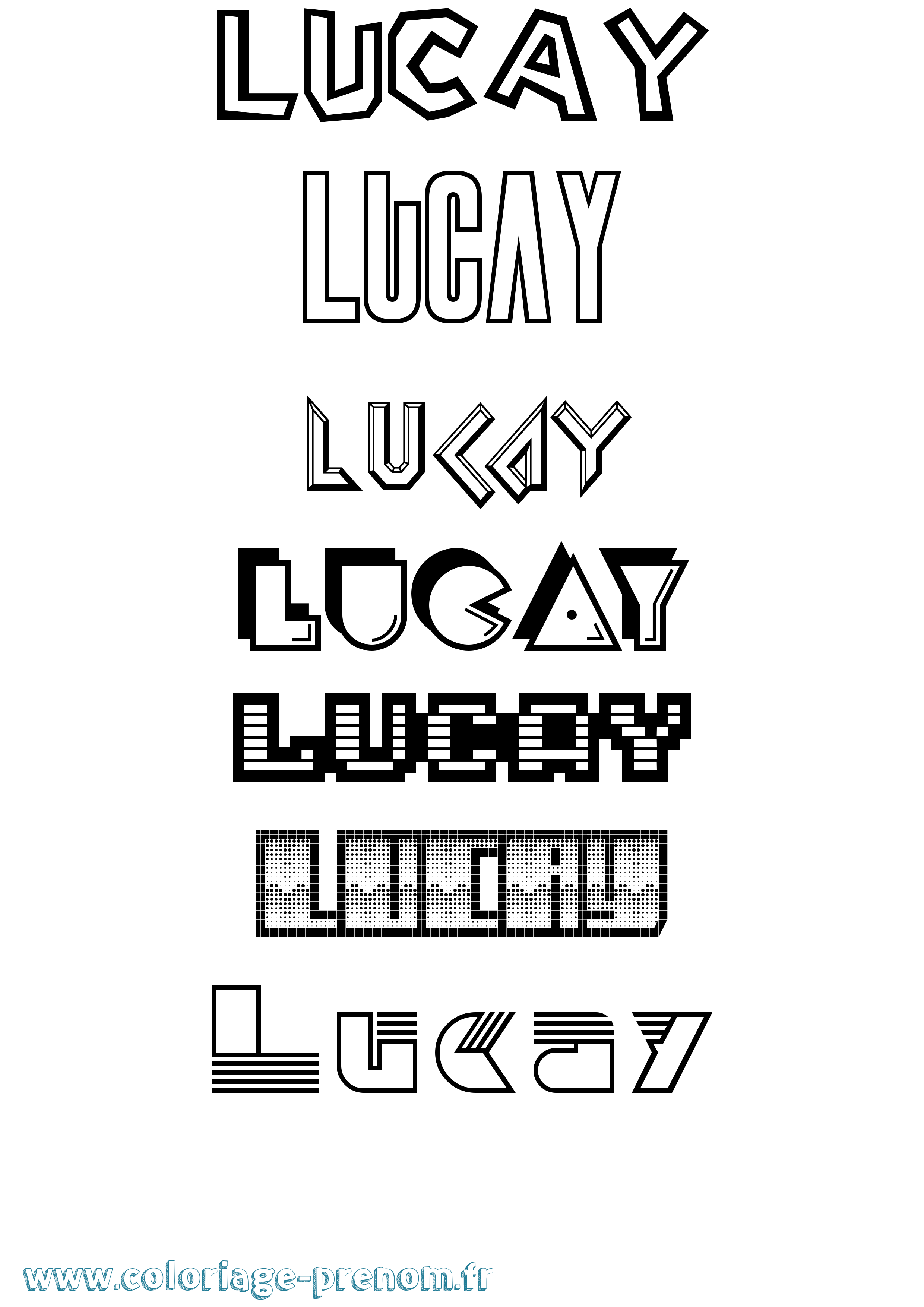 Coloriage Lucay Jeux Vidéos Coloriage prénom Lucay Jeux Vidéos