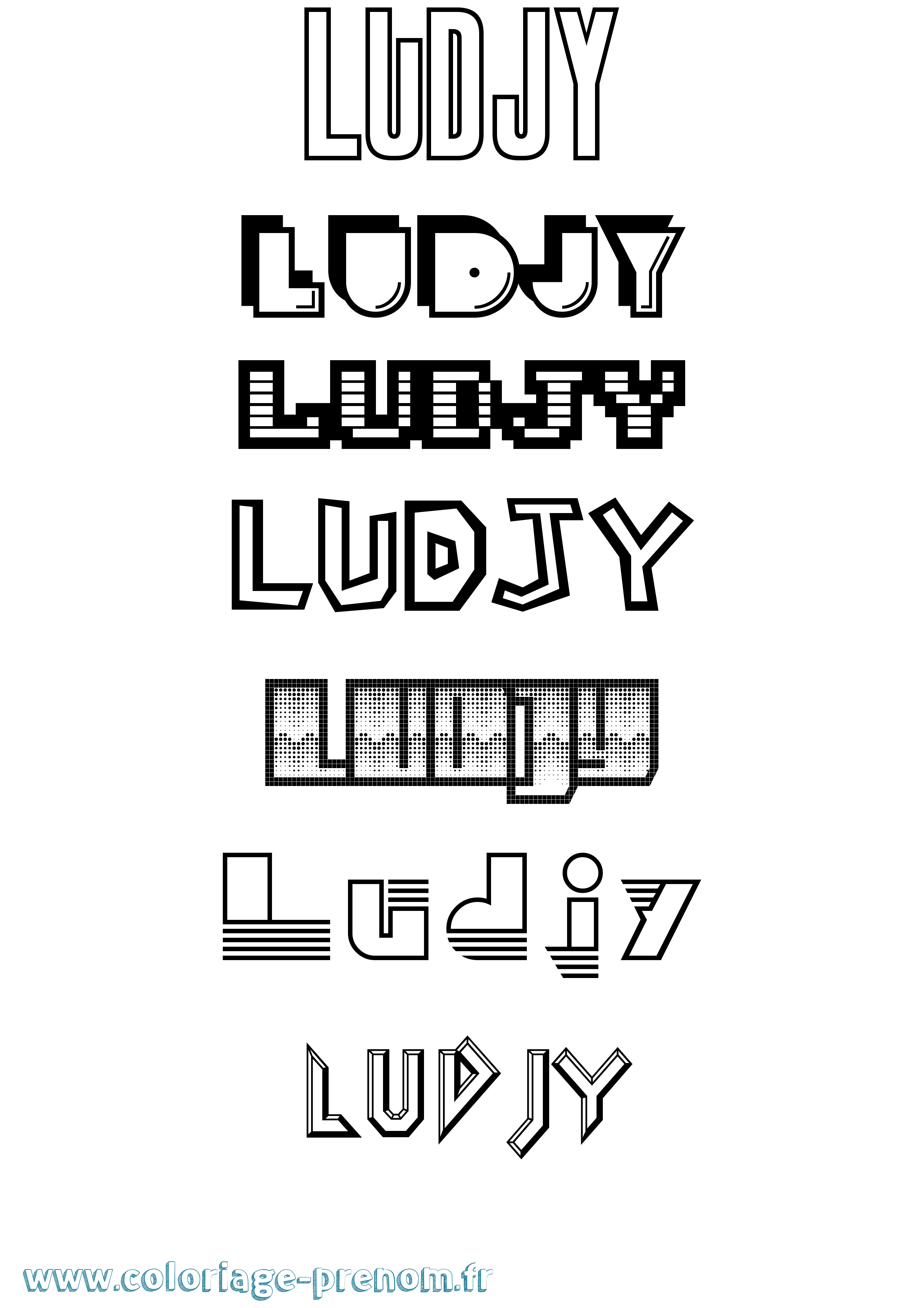 Coloriage Ludjy Jeux Vidéos Coloriage prénom Ludjy Jeux Vidéos