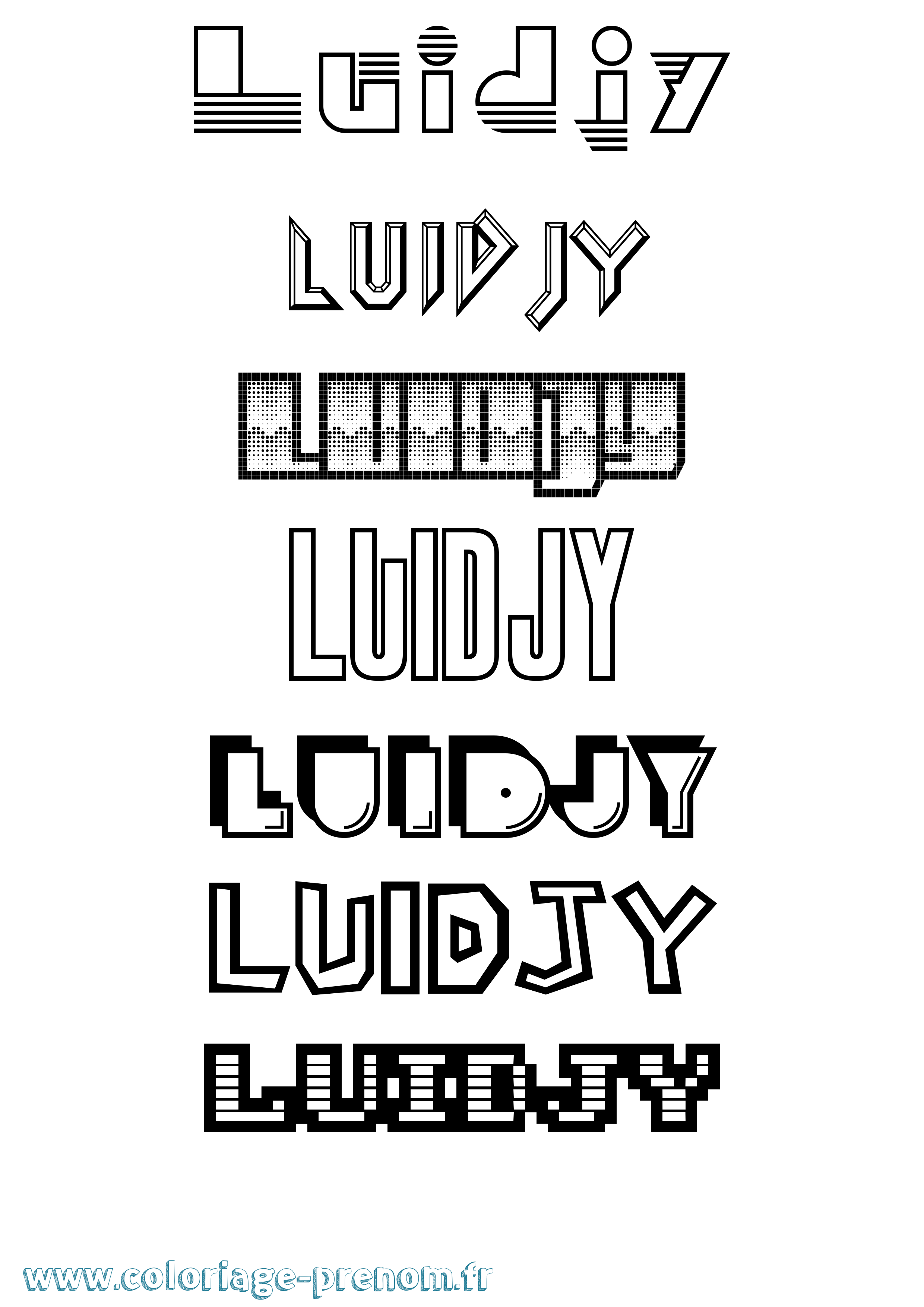 Coloriage Luidjy Jeux Vidéos Coloriage prénom Luidjy Jeux Vidéos