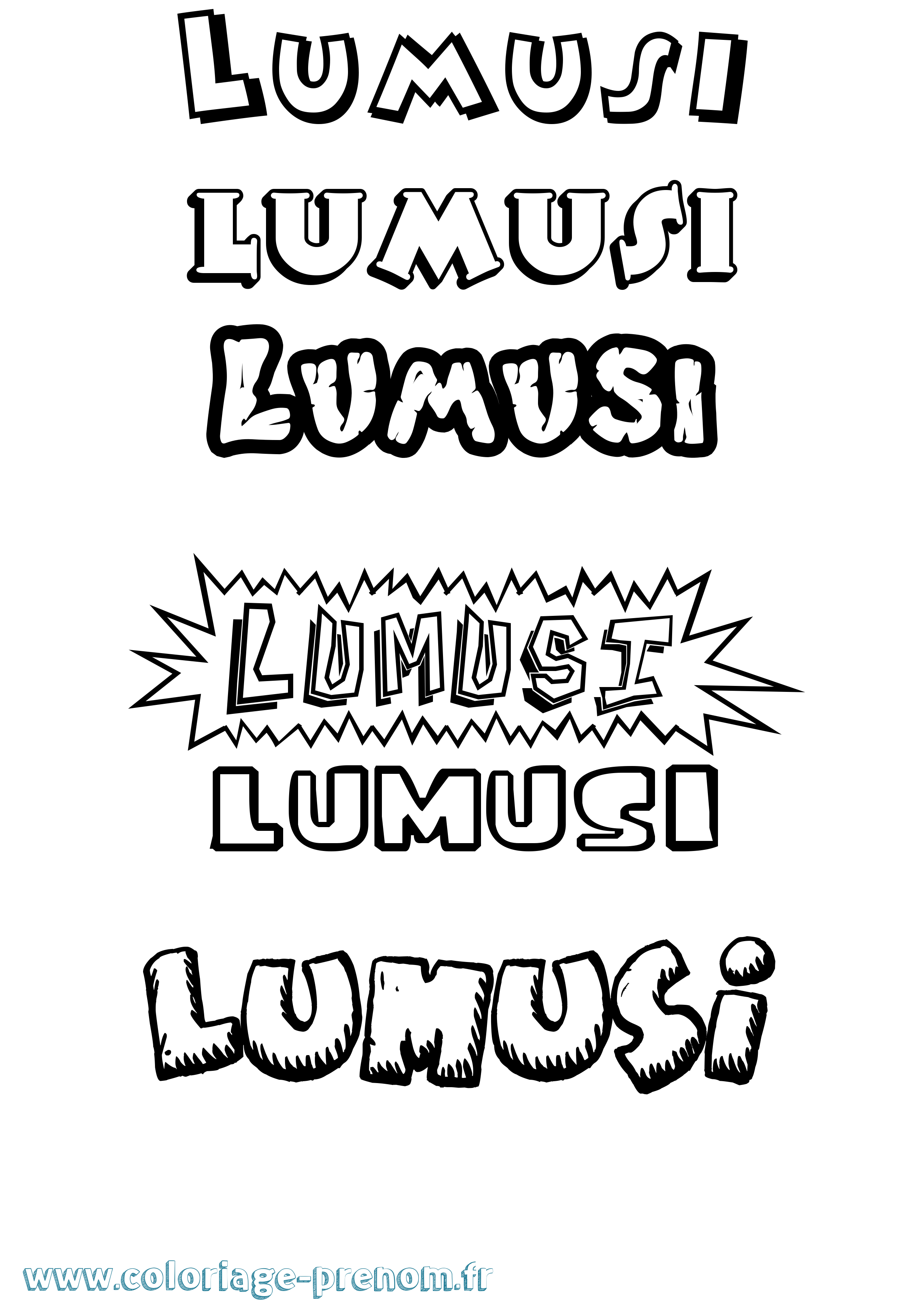 Coloriage Lumusi Dessin Animé Coloriage prénom Lumusi Dessin Animé