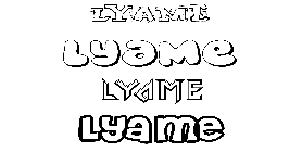 Coloriage Lyame
