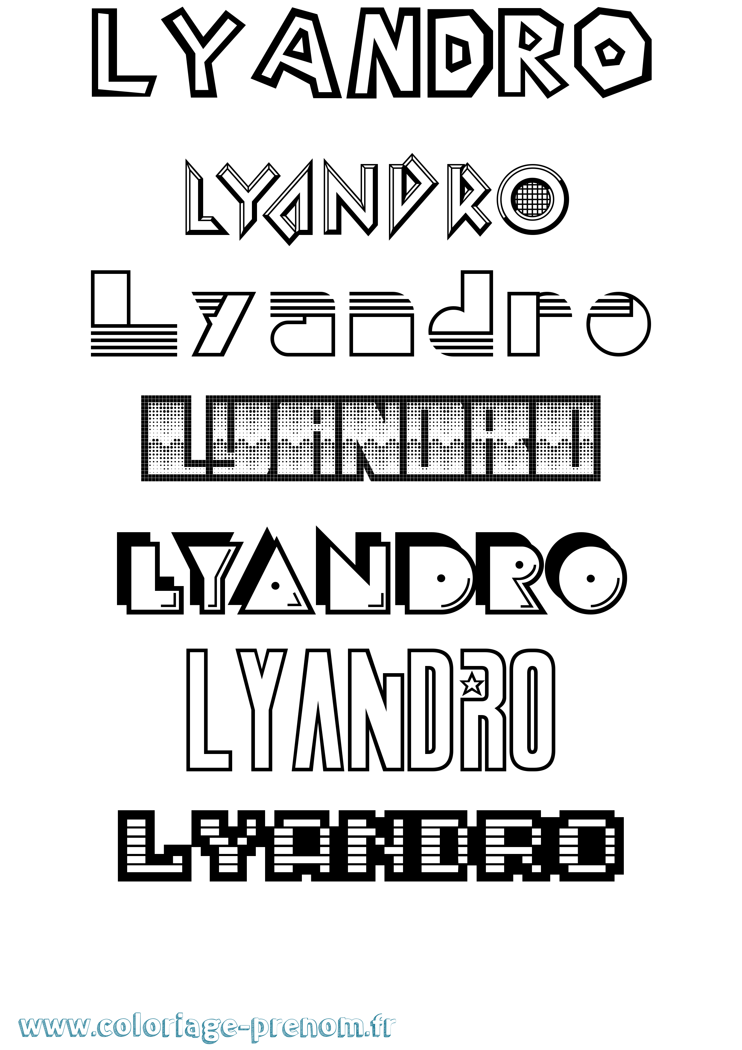 Coloriage Lyandro Jeux Vidéos Coloriage prénom Lyandro Jeux Vidéos