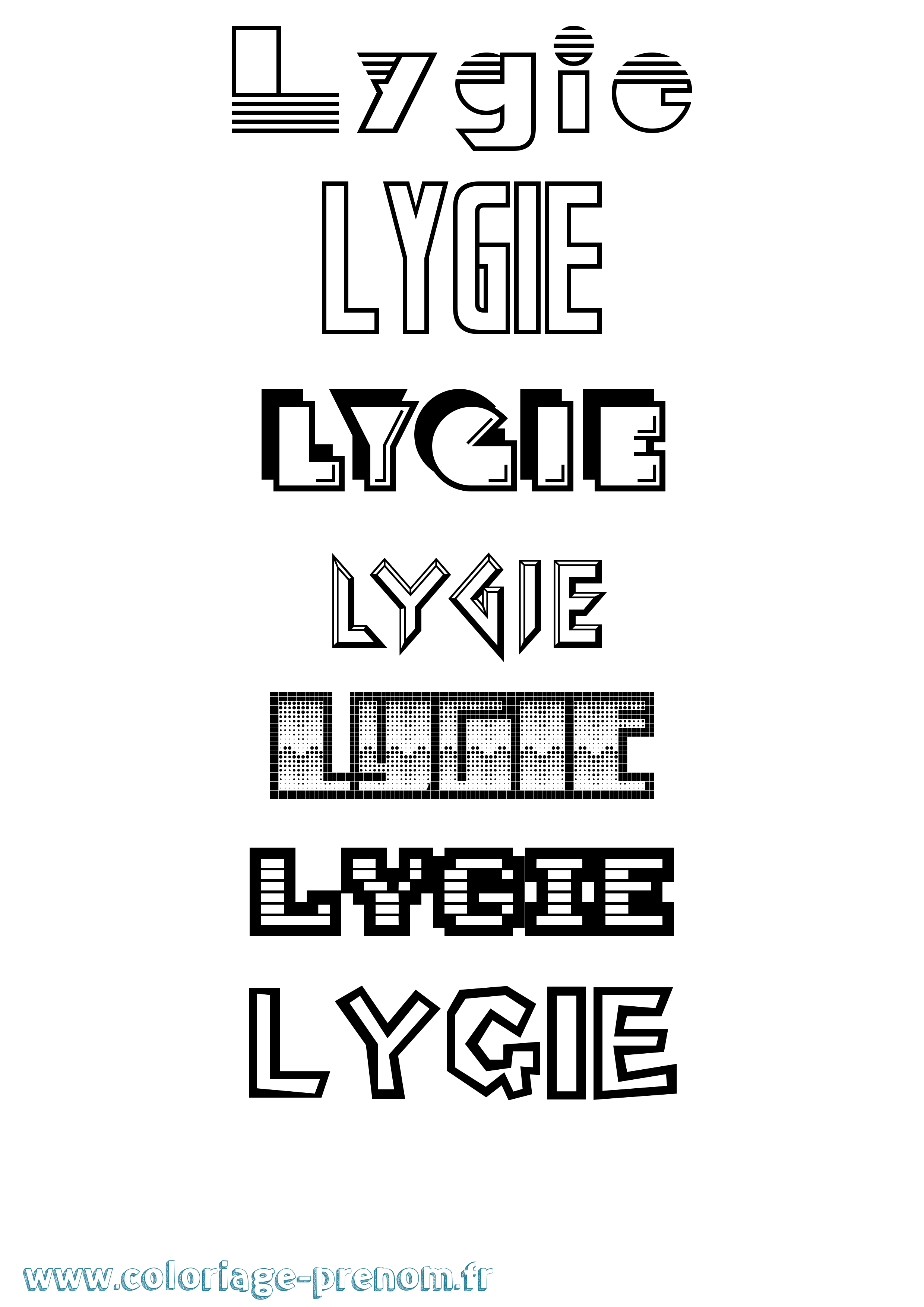 Coloriage Lygie Jeux Vidéos Coloriage prénom Lygie Jeux Vidéos