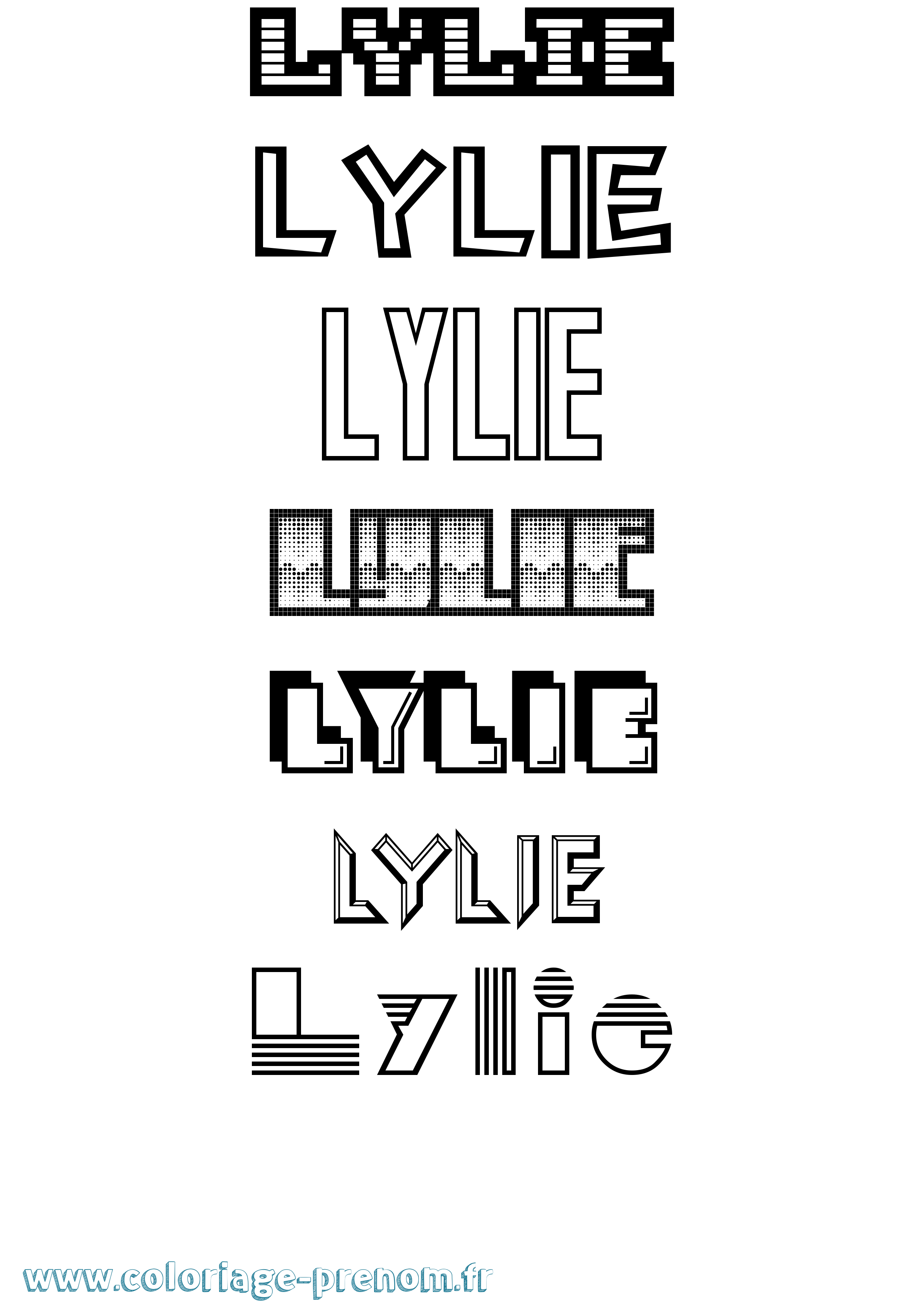 Coloriage Lylie Jeux Vidéos Coloriage prénom Lylie Jeux Vidéos