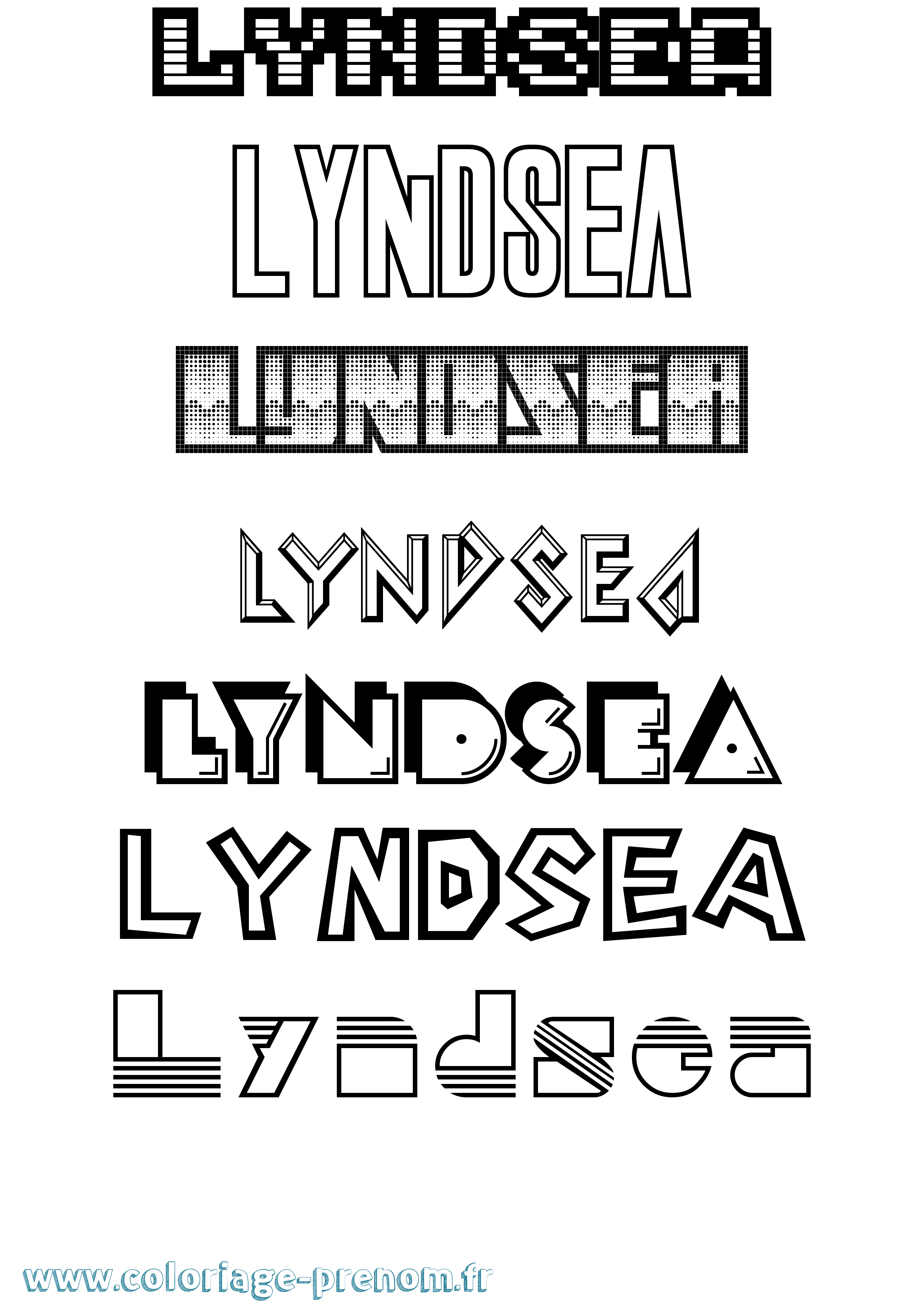 Coloriage Lyndsea Jeux Vidéos Coloriage prénom Lyndsea Jeux Vidéos