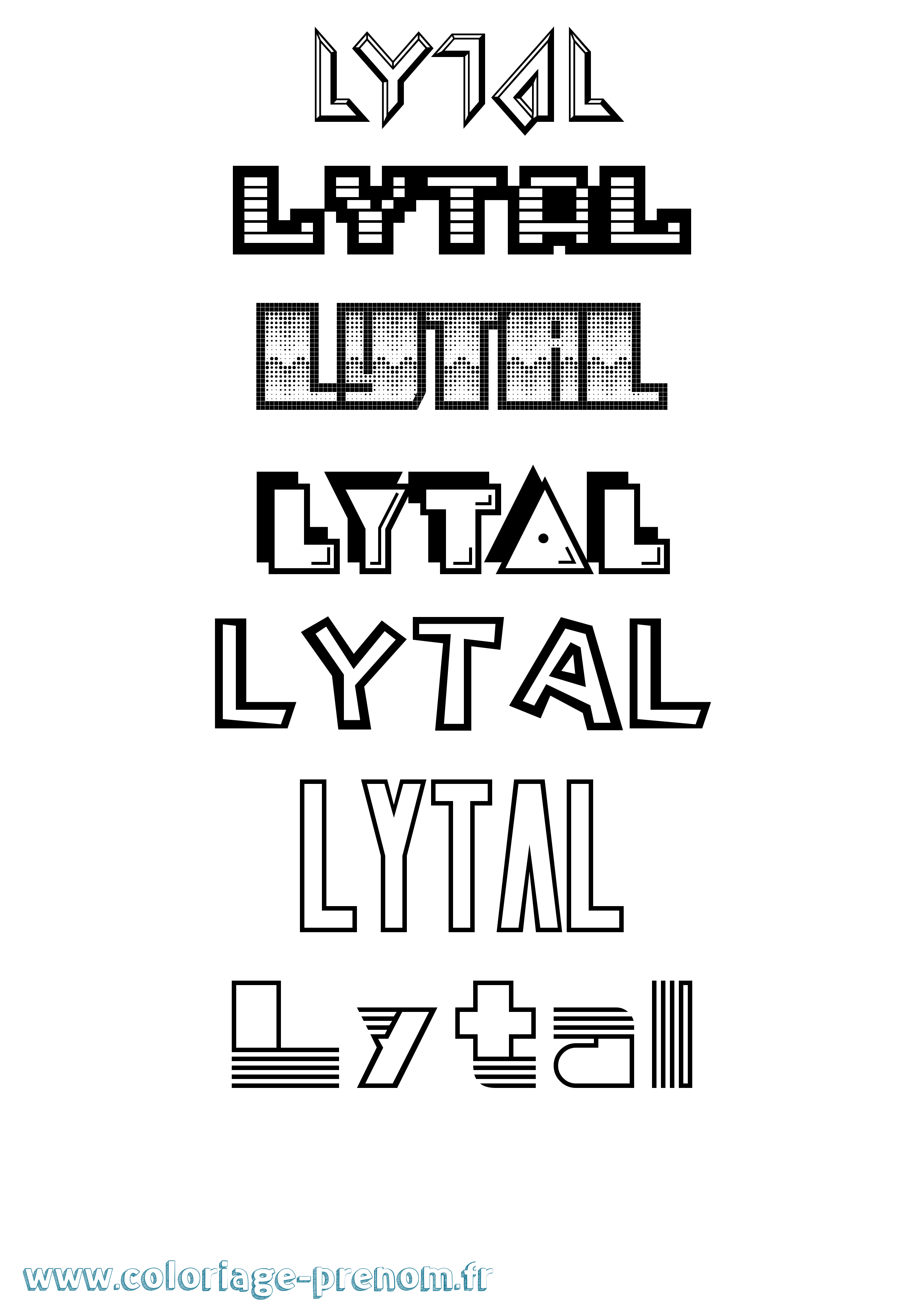 Coloriage Lytal Jeux Vidéos Coloriage prénom Lytal Jeux Vidéos
