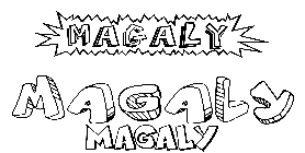 Coloriage Magaly