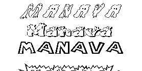 Coloriage Manava