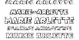 Coloriage Marie-Arlette