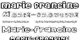 Coloriage Marie-Francine