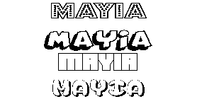 Coloriage Mayia