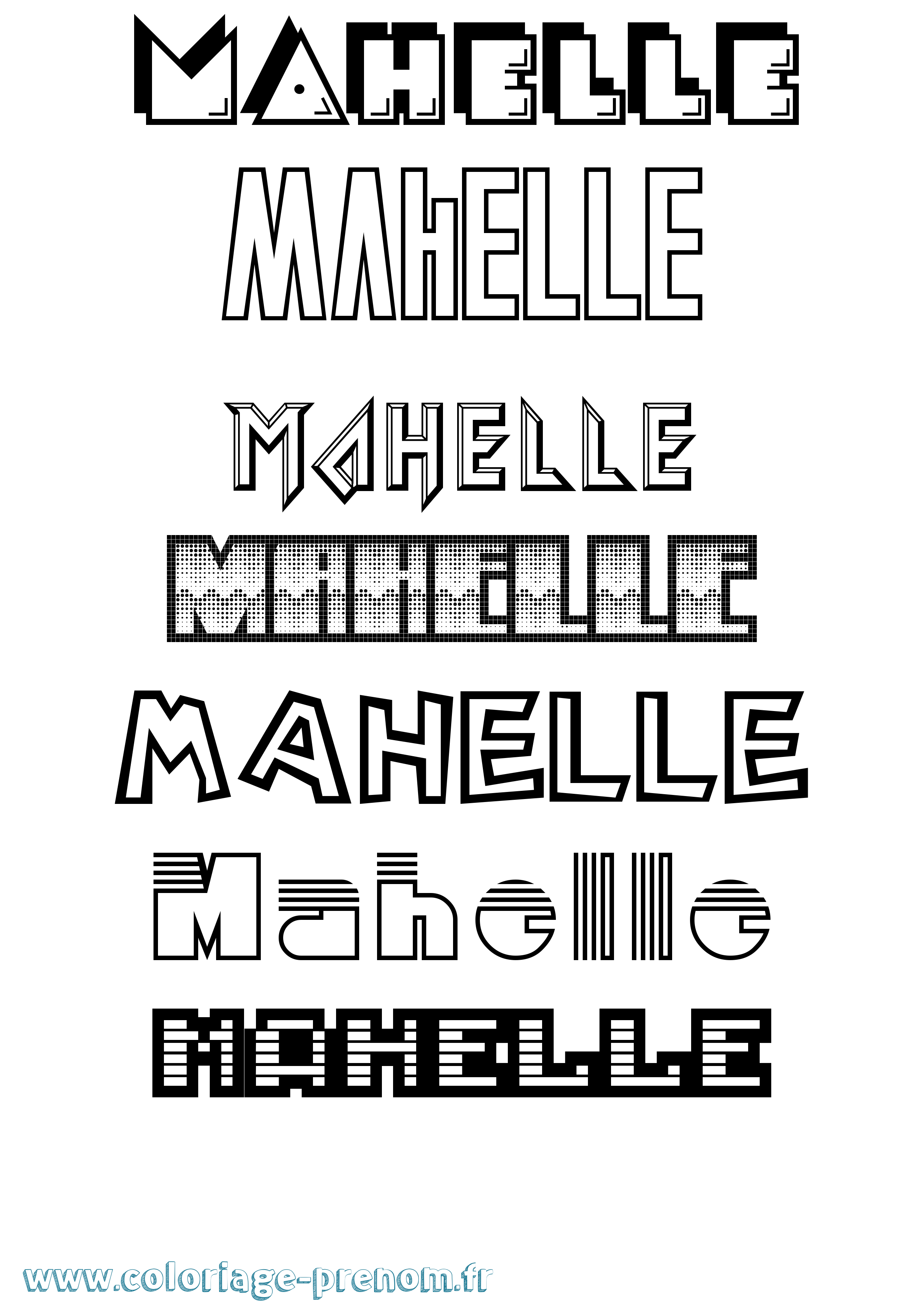 Coloriage Mahelle Jeux Vidéos Coloriage prénom Mahelle Jeux Vidéos