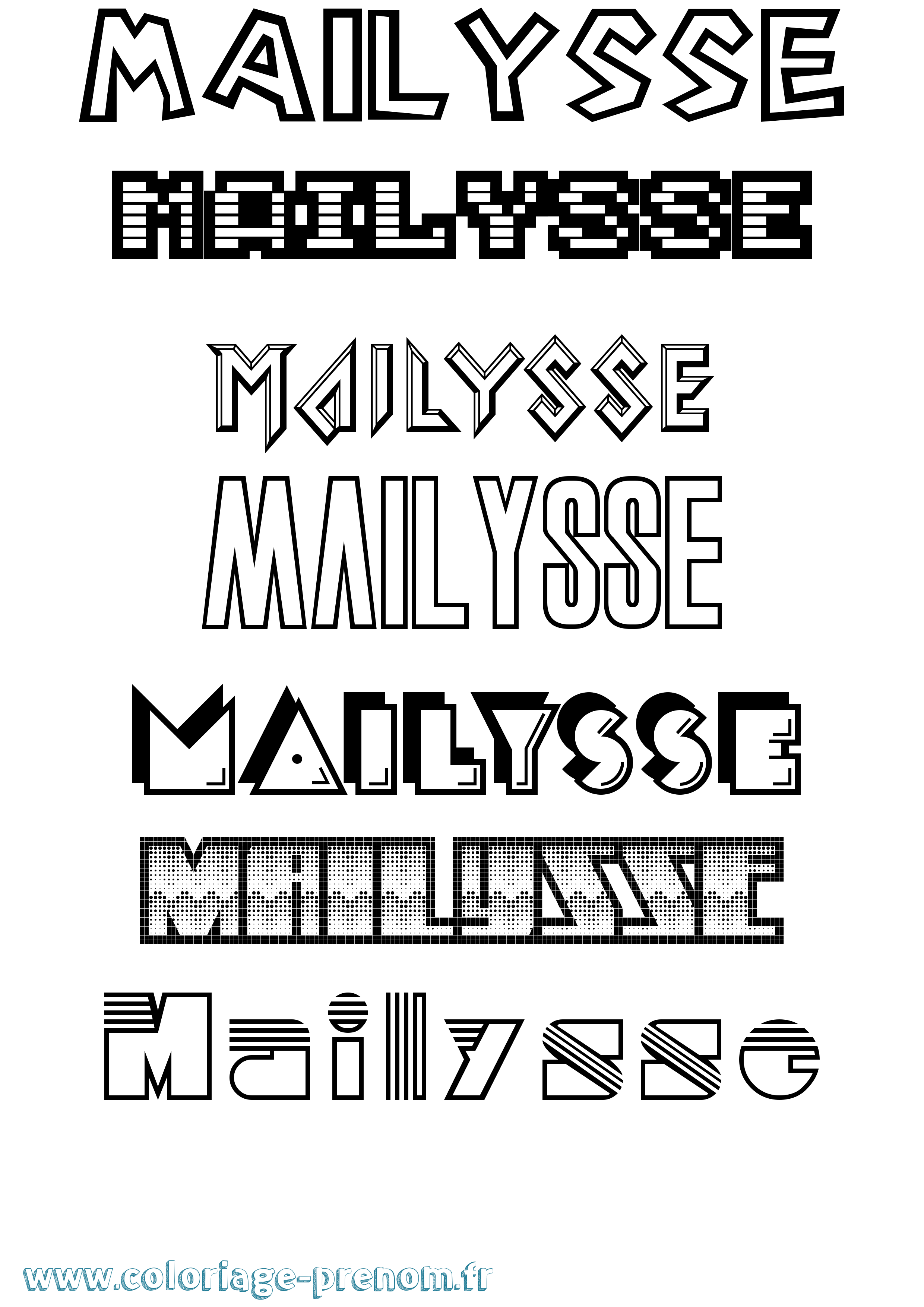 Coloriage Mailysse Jeux Vidéos Coloriage prénom Mailysse Jeux Vidéos