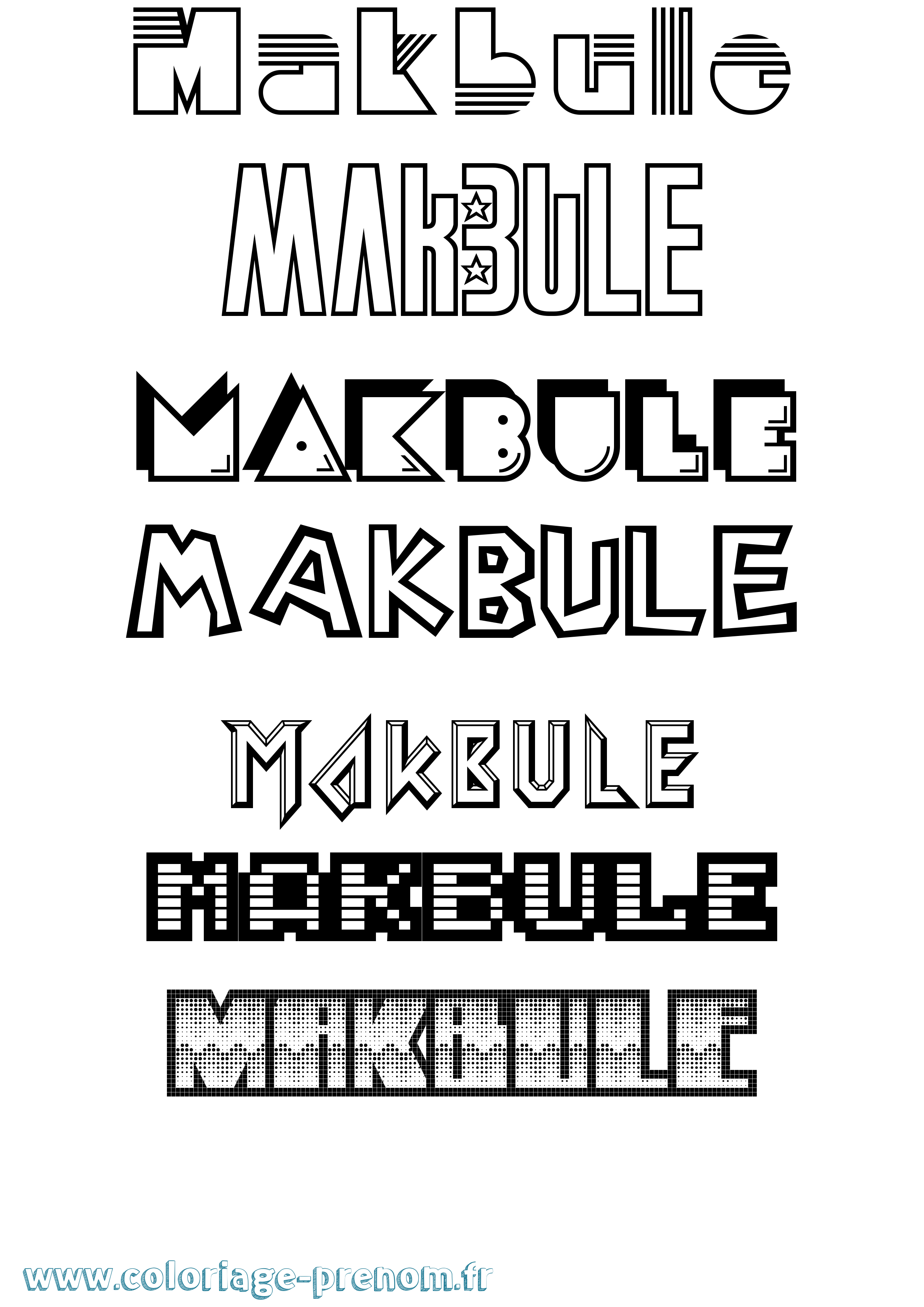 Coloriage Makbule Jeux Vidéos Coloriage prénom Makbule Jeux Vidéos